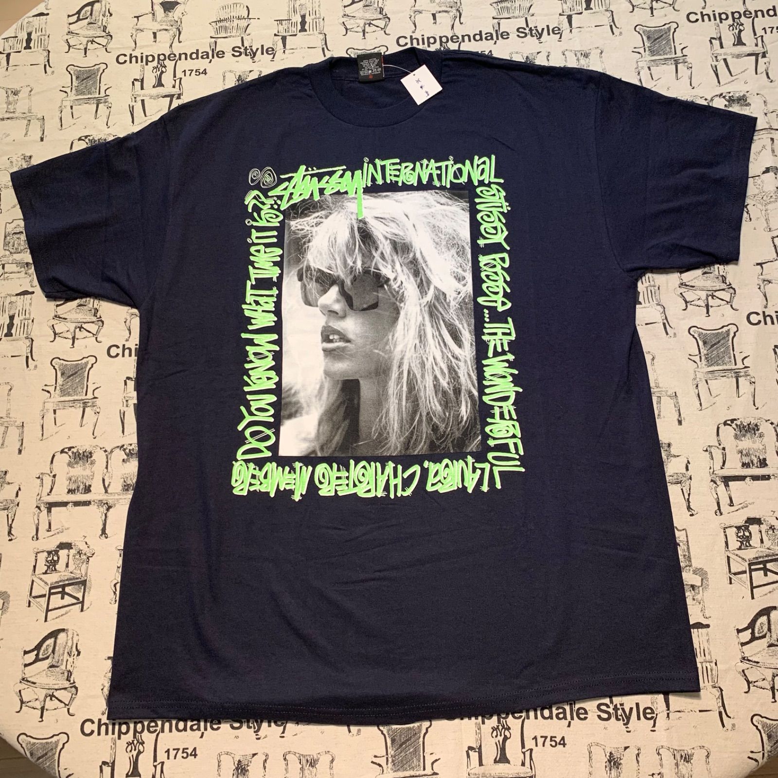 00s STUSSY LAURA ローラ Compared To What? フ Rare!! Vintage