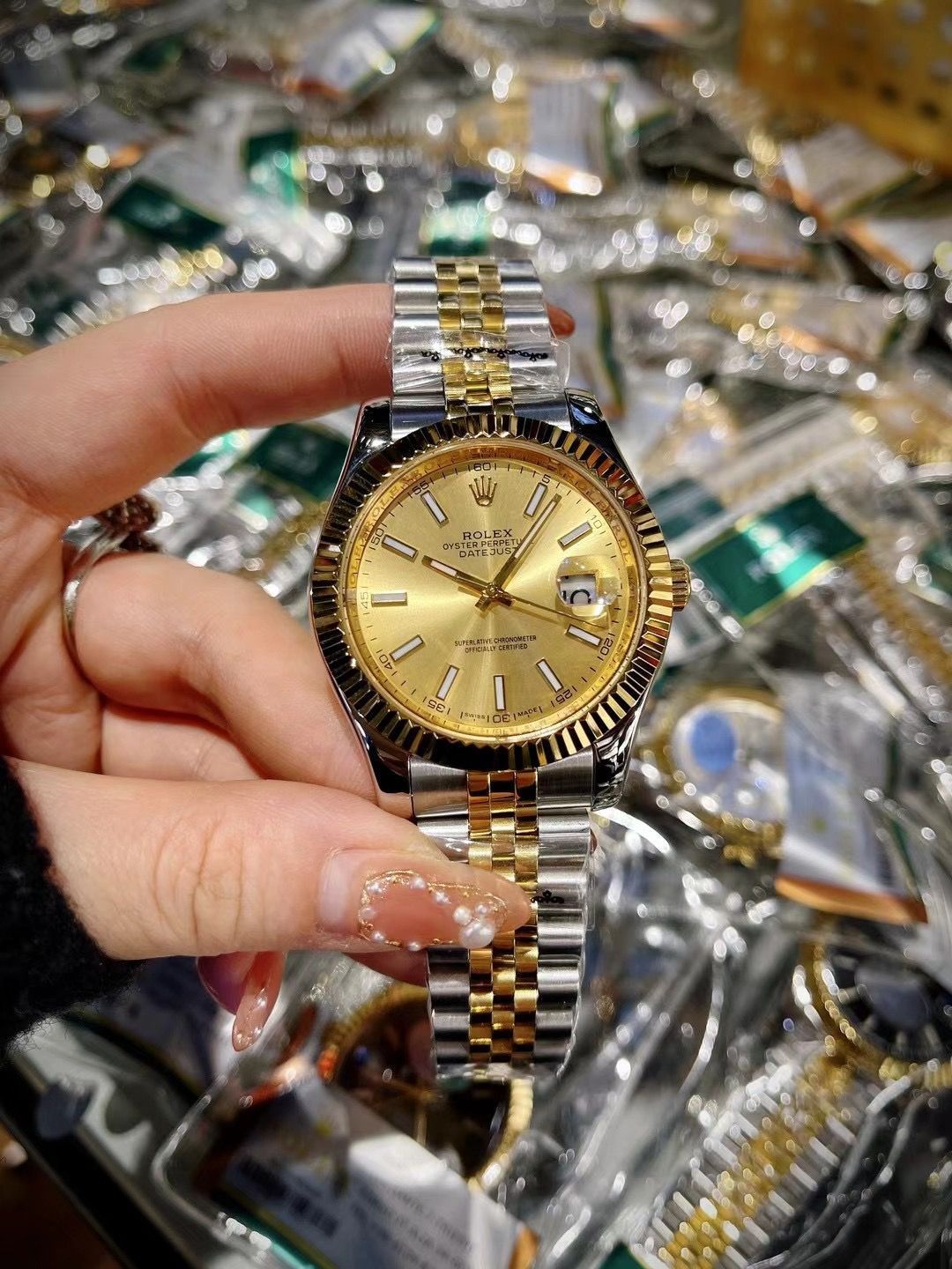 1円～! 1円〜！【ROLEX 文字盤 】ロレックス デイトジャスト 純正部品