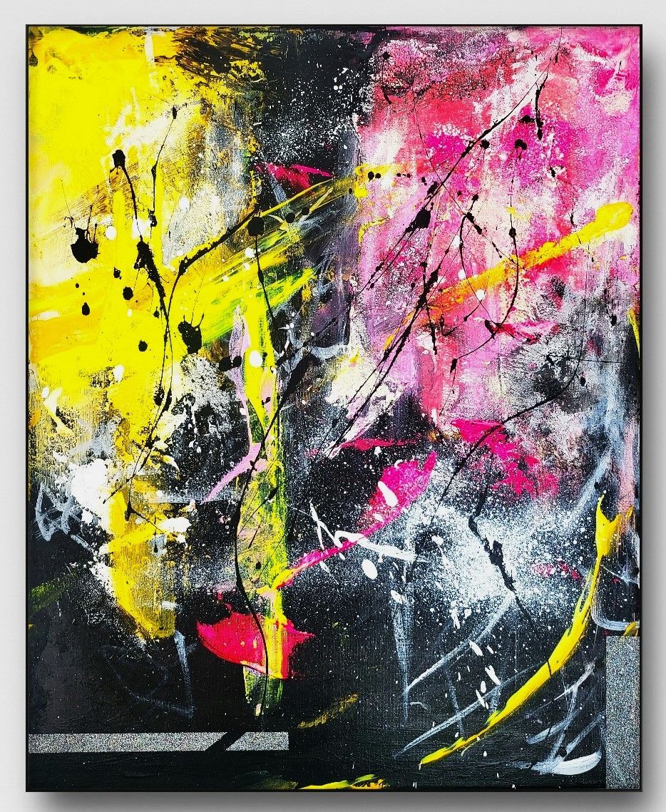 イン・ザ・パラダイス / 抽象画 77×56㎝ B2 額縁セット 原画