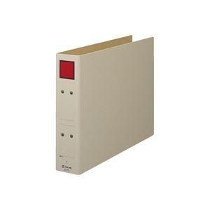 （まとめ）キングジム 保存ファイル 4395E B4E 50mm 灰／赤〔×10セット〕