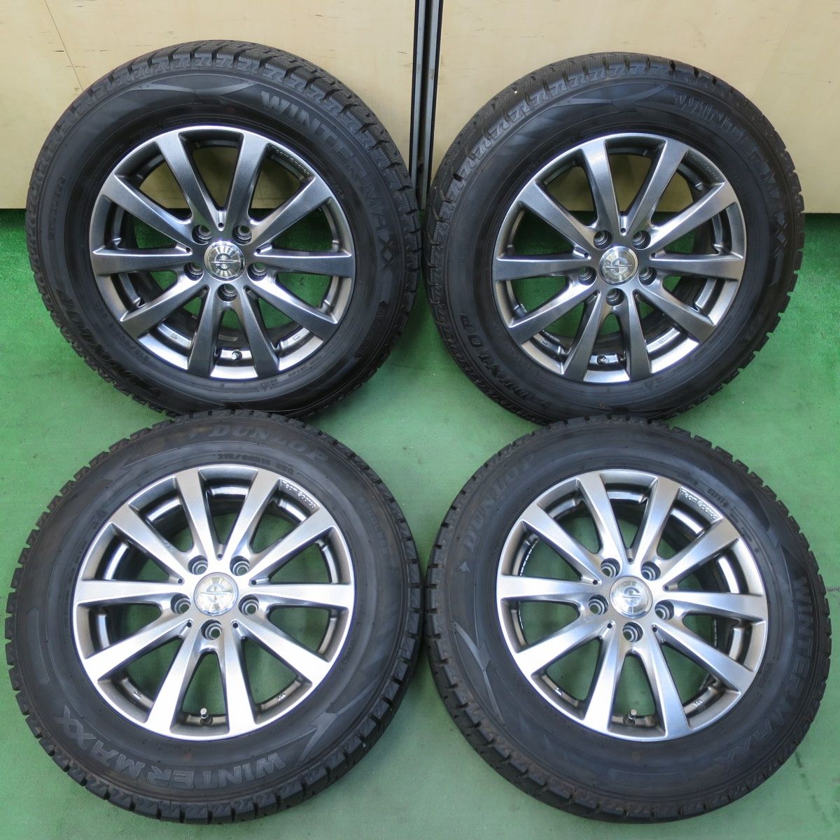 タイヤ付きホイール 215/45R17 PCD100 プリウス ウィッシュ 86 BRZ 215