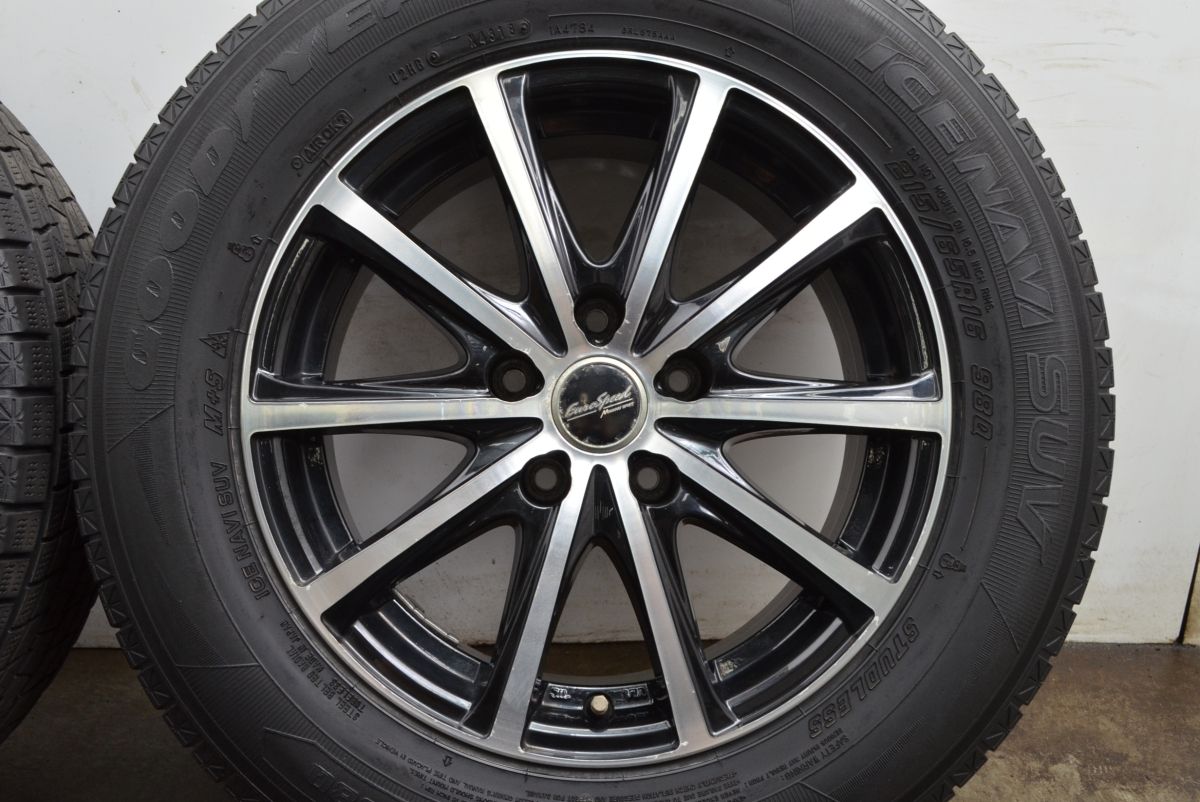 交換用】ユーロスピード 16in 6.5J +38 PCD114.3 グッドイヤー アイス 