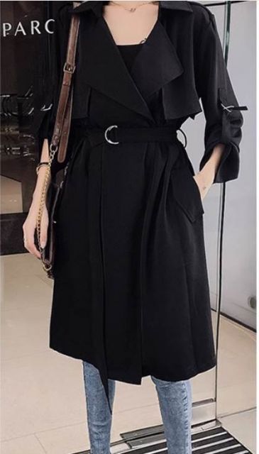 アウター トレンチコート ロング ロング丈 袖あり 長袖 襟付き ハイ