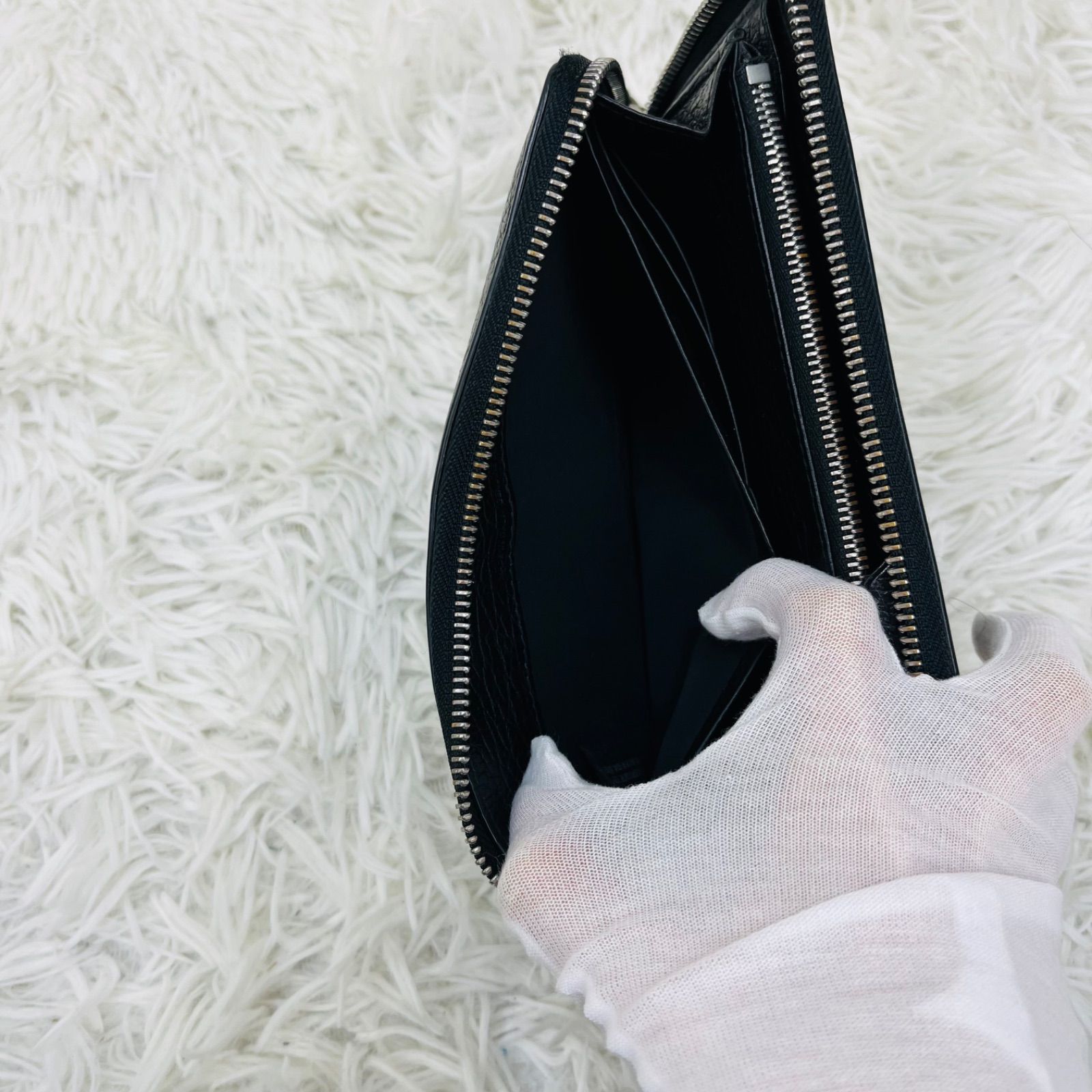 4スティッチロゴ ロングウォレット