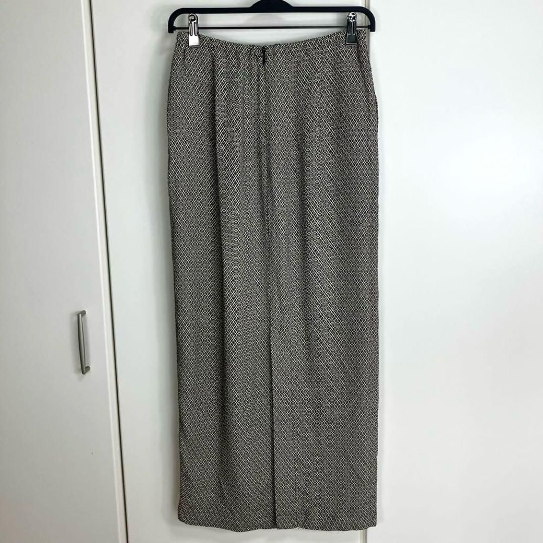 THE SHINZONE ザ シンゾーン KOMON JQ SKIRT コモンジャガードスカート 総柄 36 グレー 小紋柄 2025SS