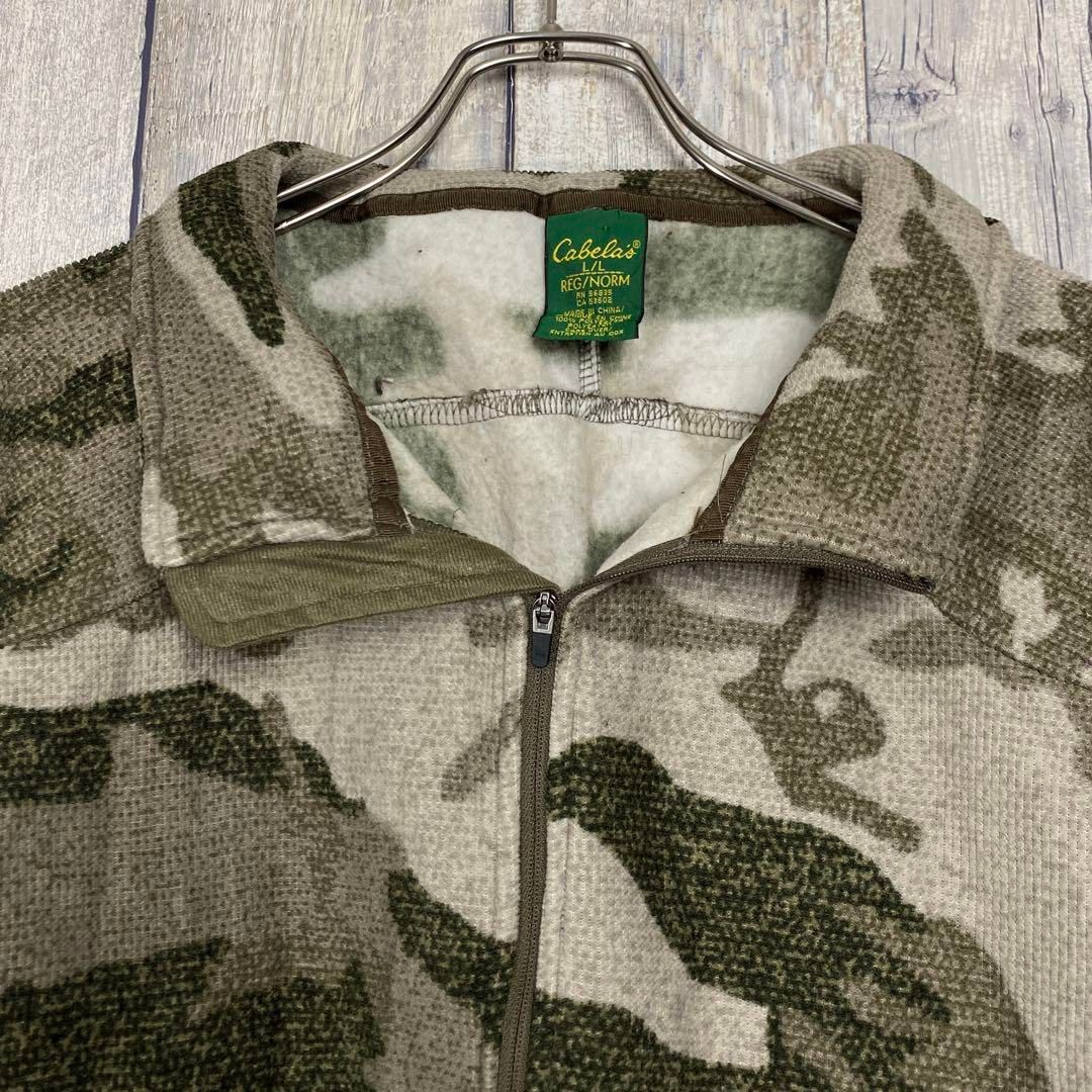 OLD Cabela's 00s カベラス 迷彩 ハーフジップ フリース L - メルカリ