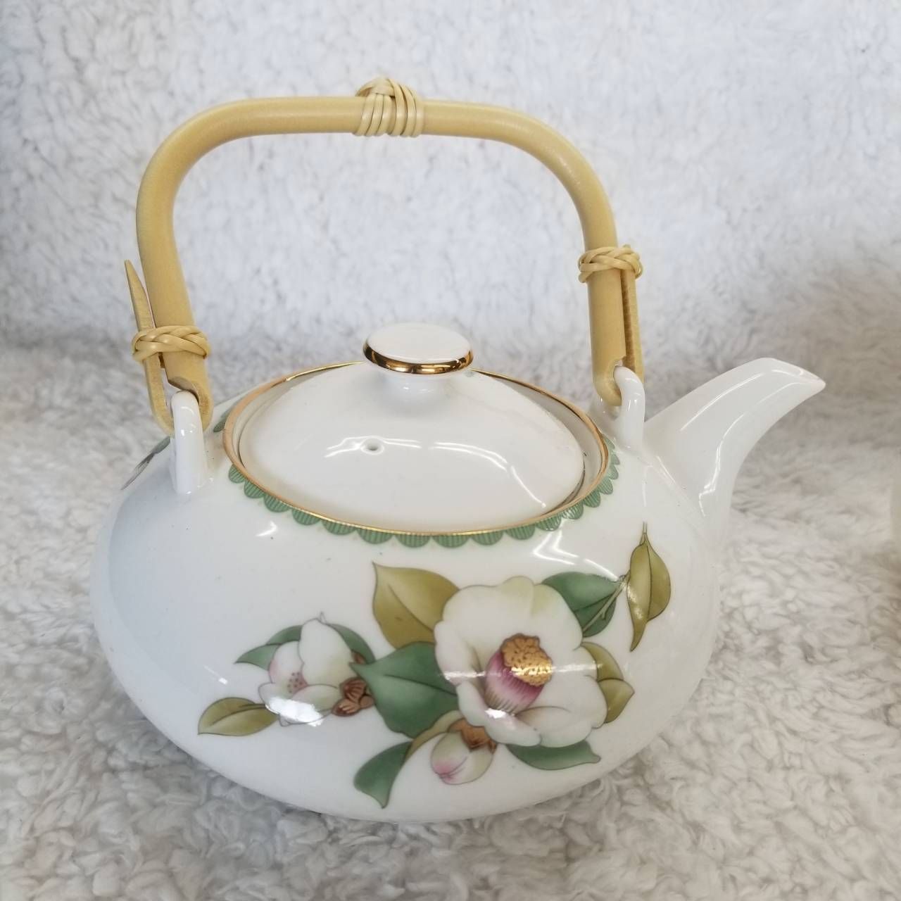 美品】保谷謹製 椿 急須 湯呑茶碗 茶器セット HOYA 速けれ
