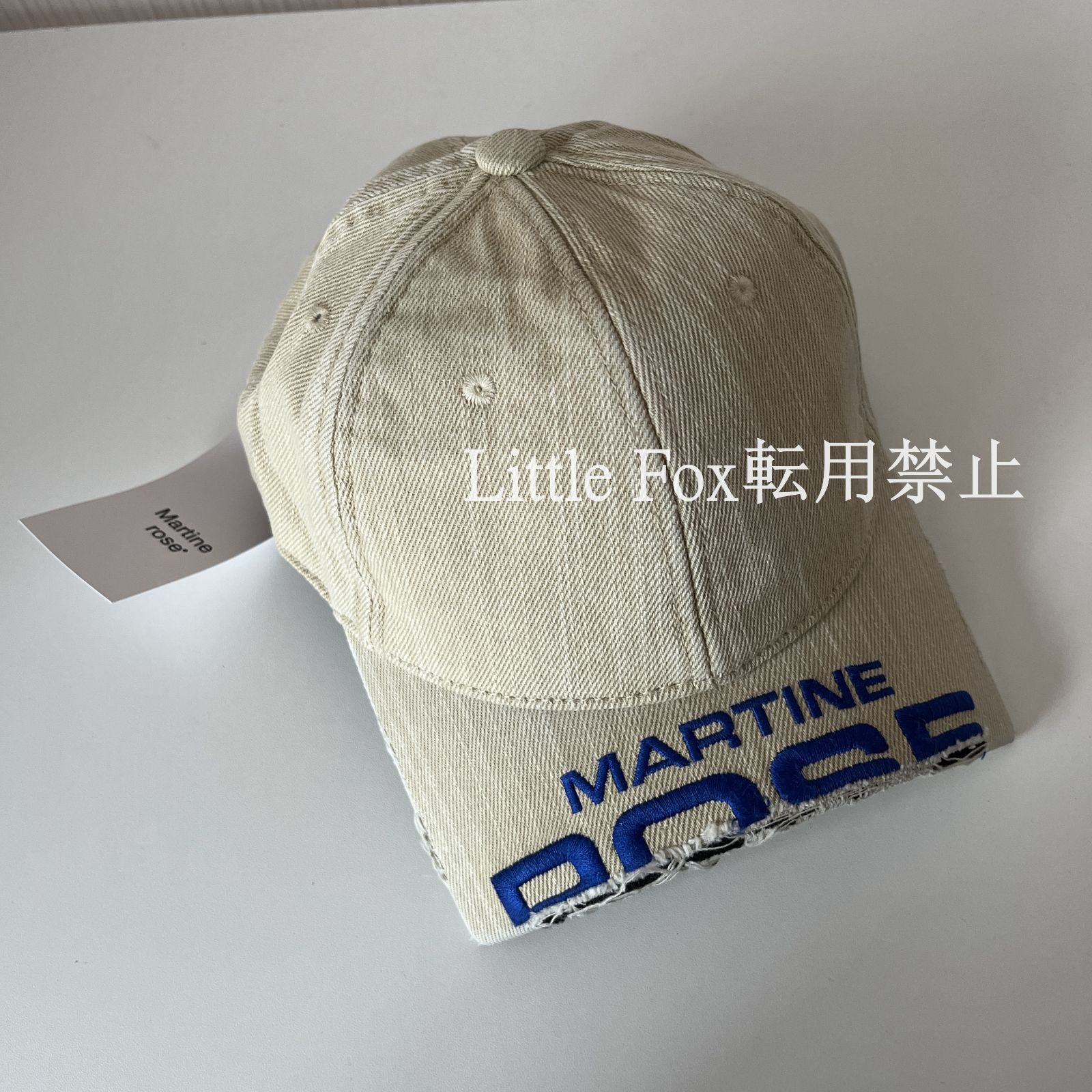 【新品未使用】MARTINE ROSE CUT PEAK CAP 24ss マーチンローズ カッティング キャップ 帽子 カーキ