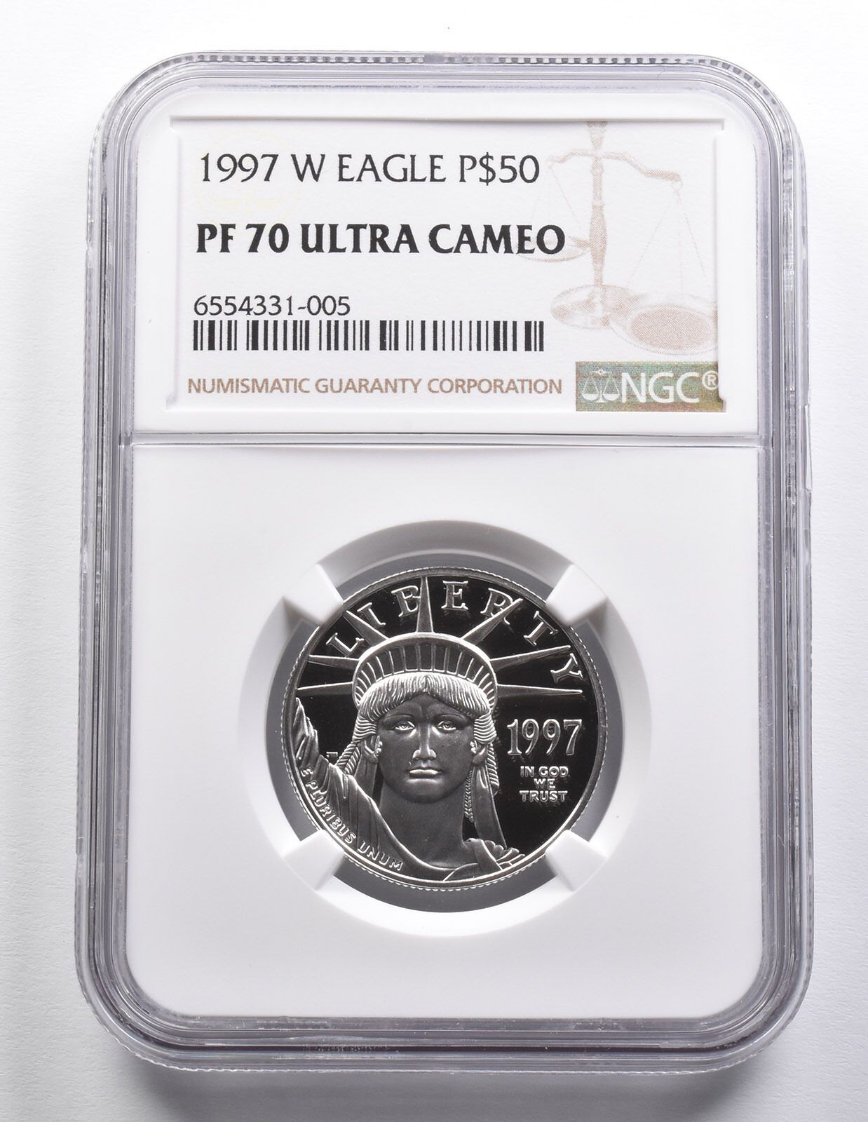 PF70 UCAM 1997W 50ドル アメリカン プラチナ イーグル 1|2オンス プラチナ NGC