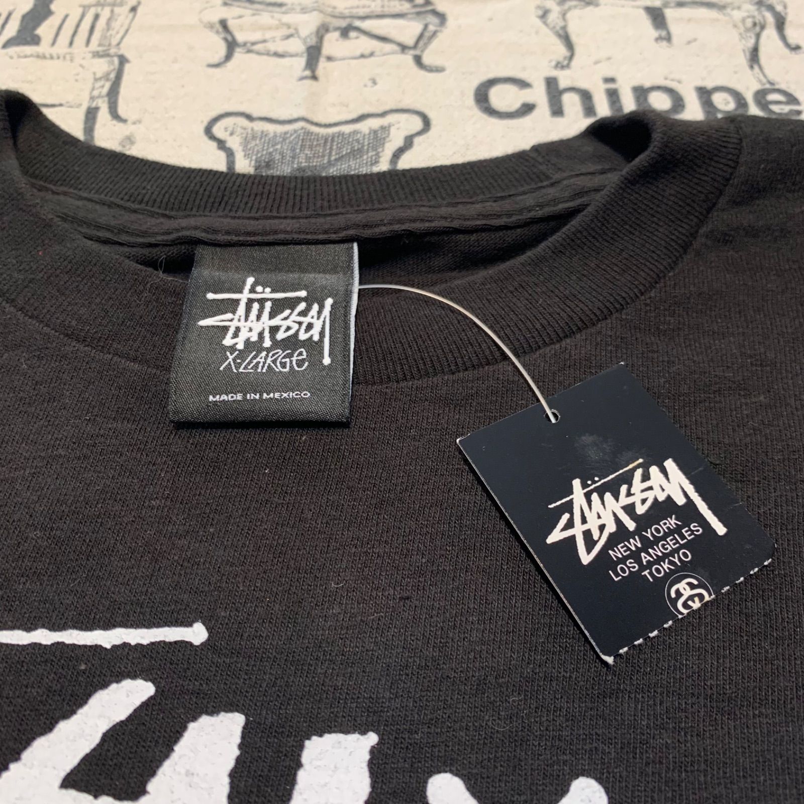 NO.33 DEAD STOCK!! 00S STUSSY TOWER RECORDS NO MUSIC NO LIFE