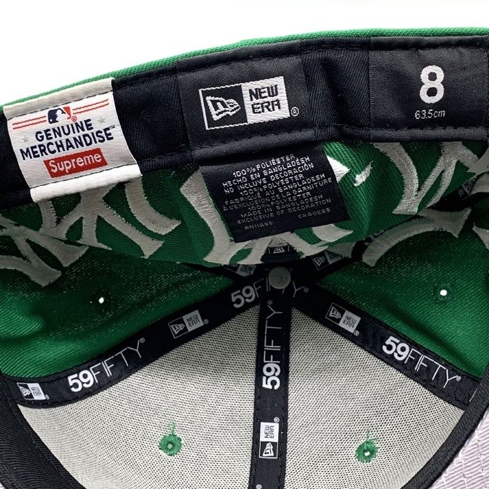 Supreme newera 59FIFTY ヤンキースBox logo 緑 Supreme(シュプリーム) 21AW/New York Yankees Box Logo New Era