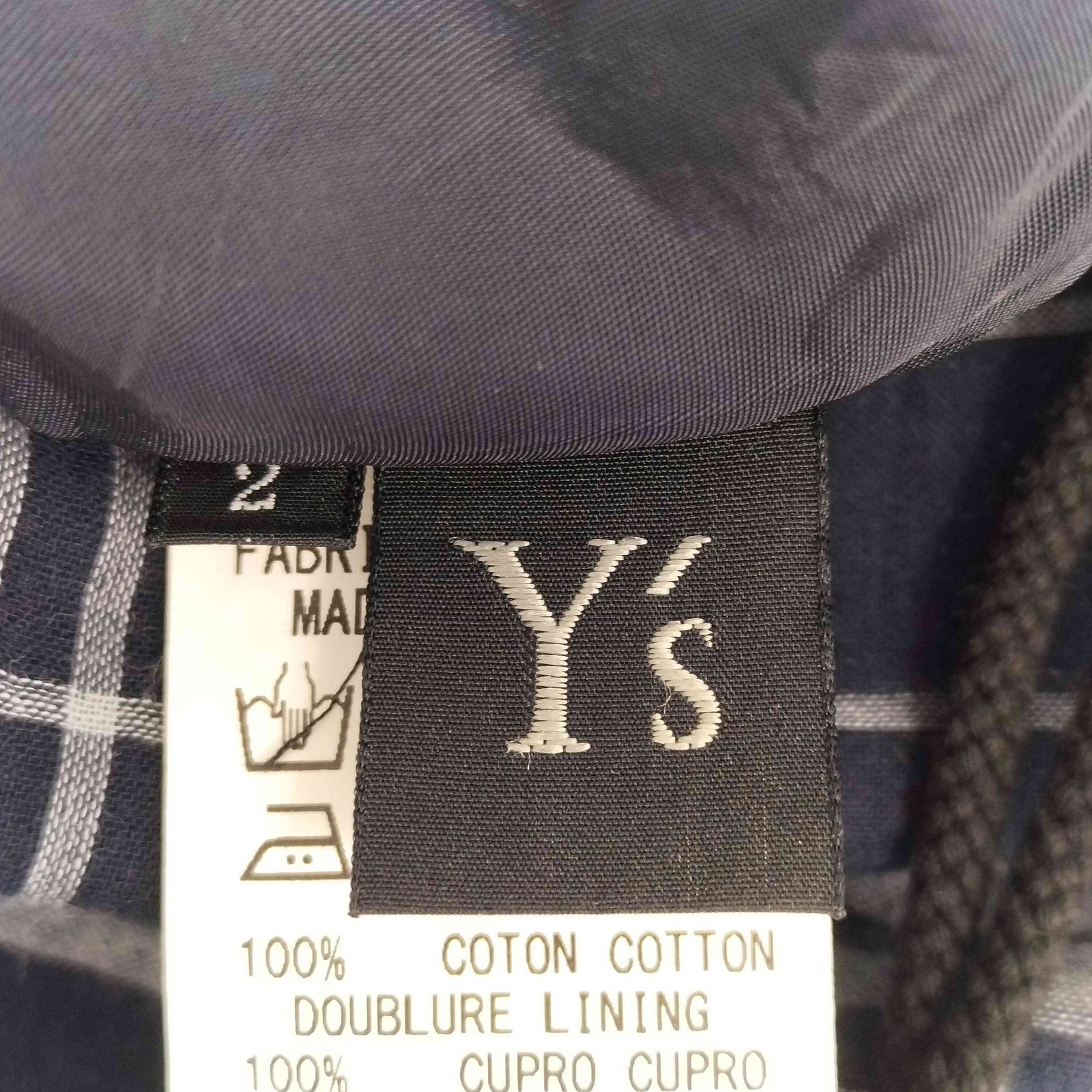 ワイズ Ys チェック柄 ワイドサルエルパンツ レディース 2
