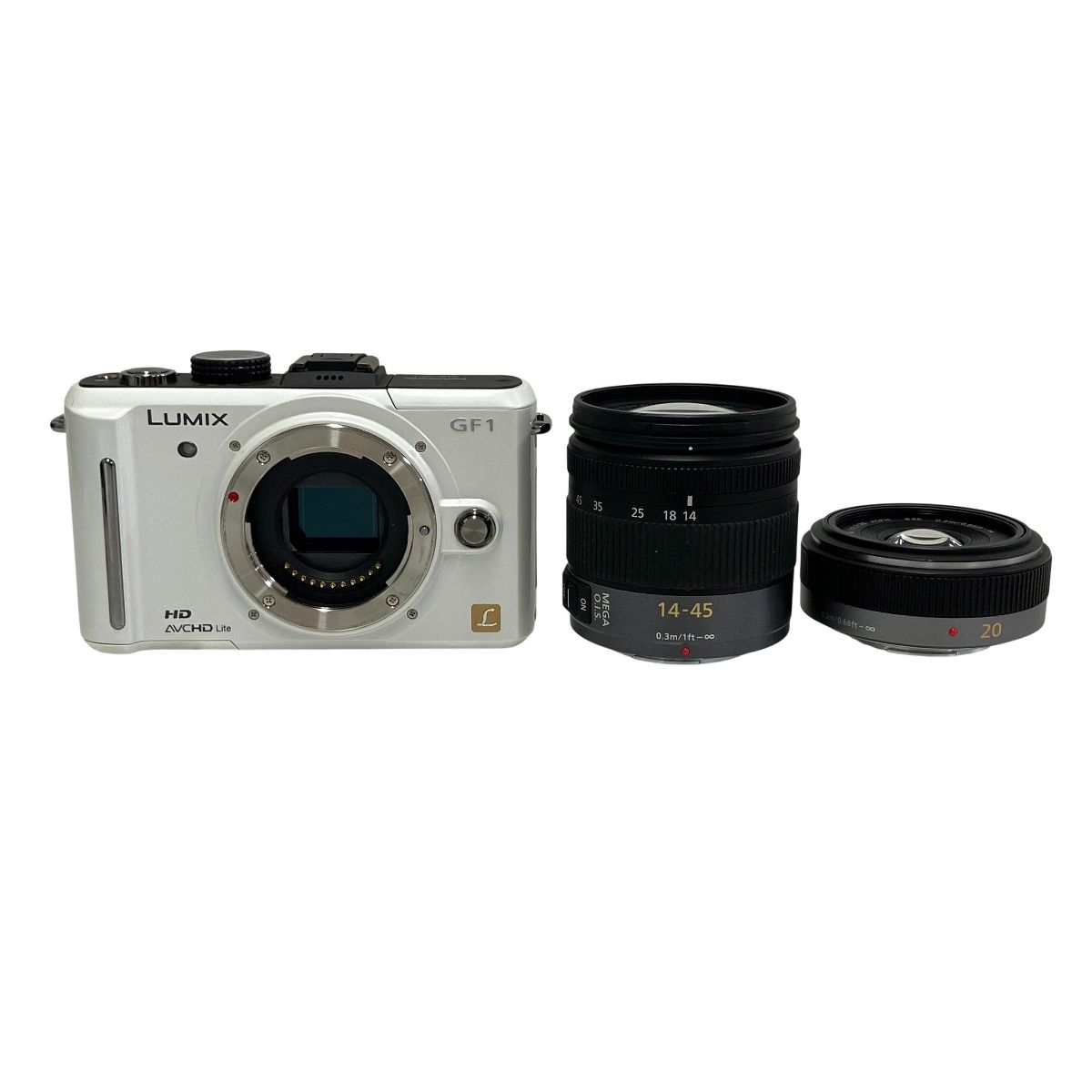Panasonic LUMIX DMC-GF1 20mm F1.7 G VARIO 14-45mm F3.5-5.6 レンズキット ミラーレス一眼カメラ T10458344