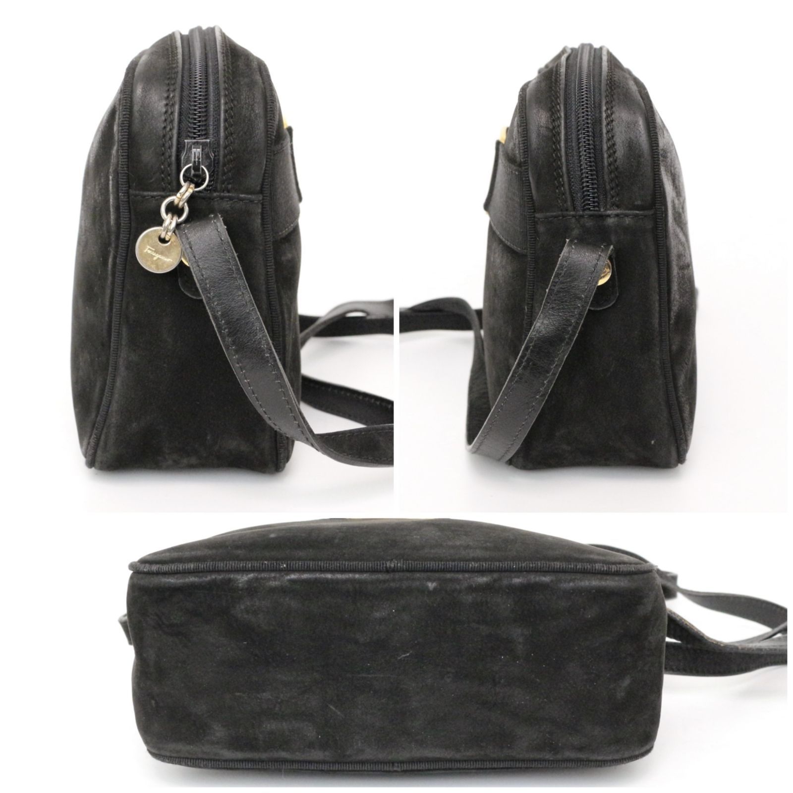 サルヴァトーレ フェラガモ D21 3096 ヴァラ金具 ショルダーバッグ  