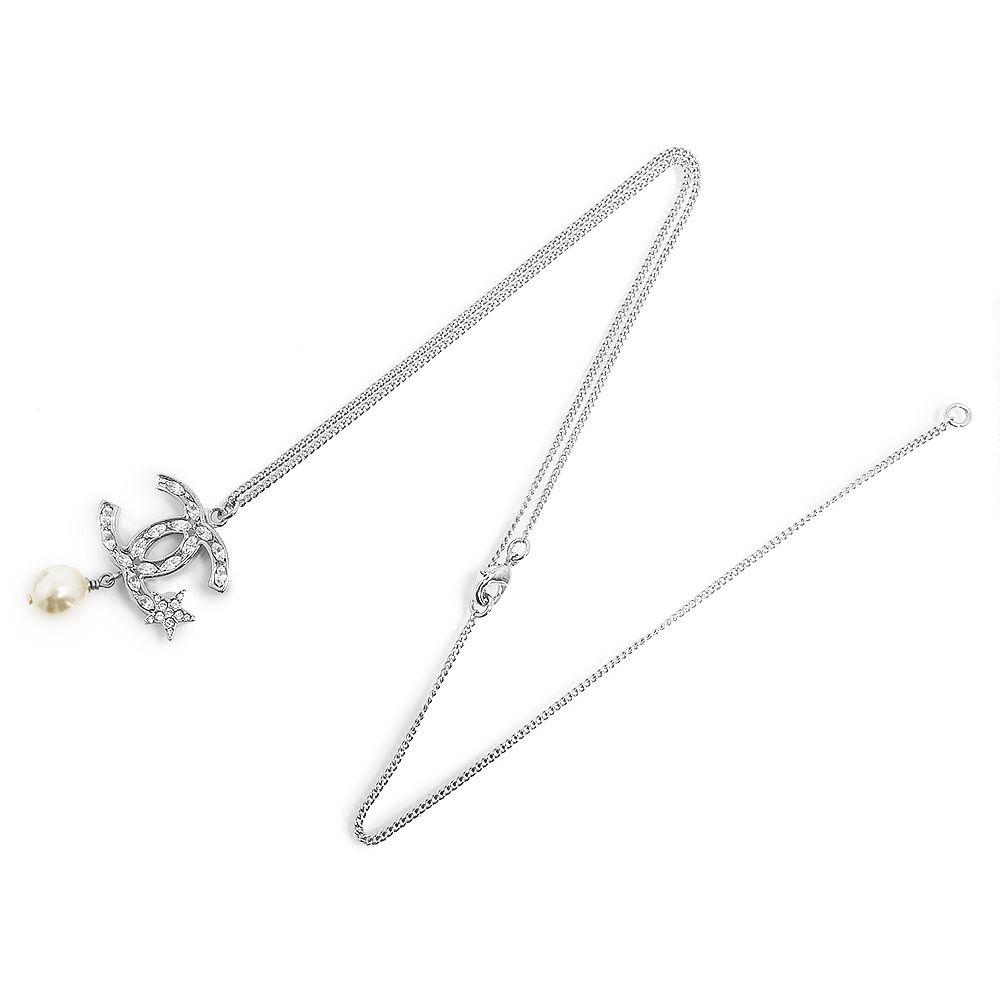 シャネル ココマーク スター 星 ラインストーン パール チェーン