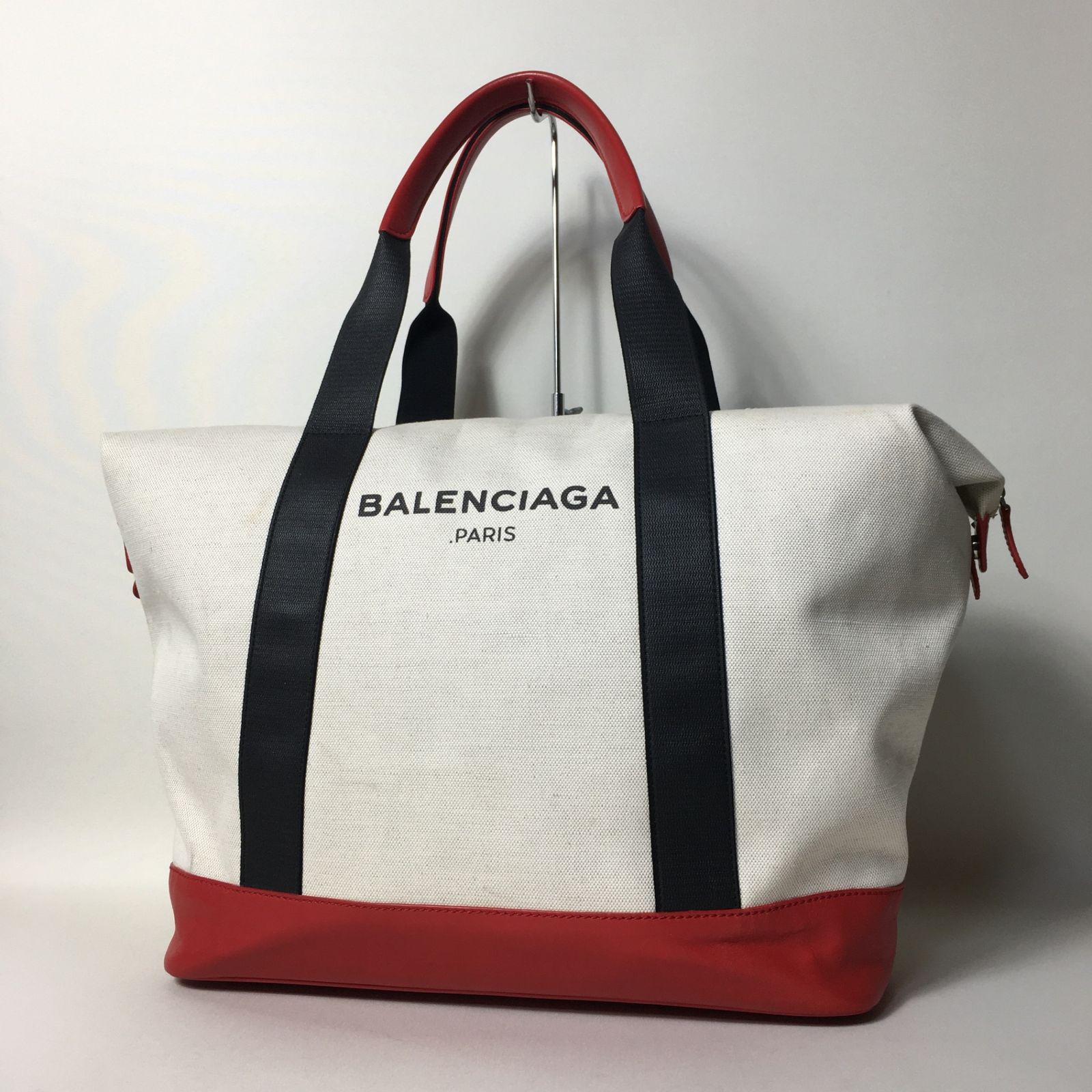 販促キング BALENCIAGA バレンシアガ トートバッグキャンバス/レザー 