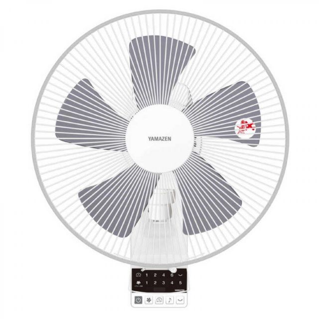 山善 30cm DCモーター搭載 壁掛式扇風機 リモコン YWX-BGD305-W 壁掛け扇風機 5枚羽根 YAMAZEN 熱中症対策