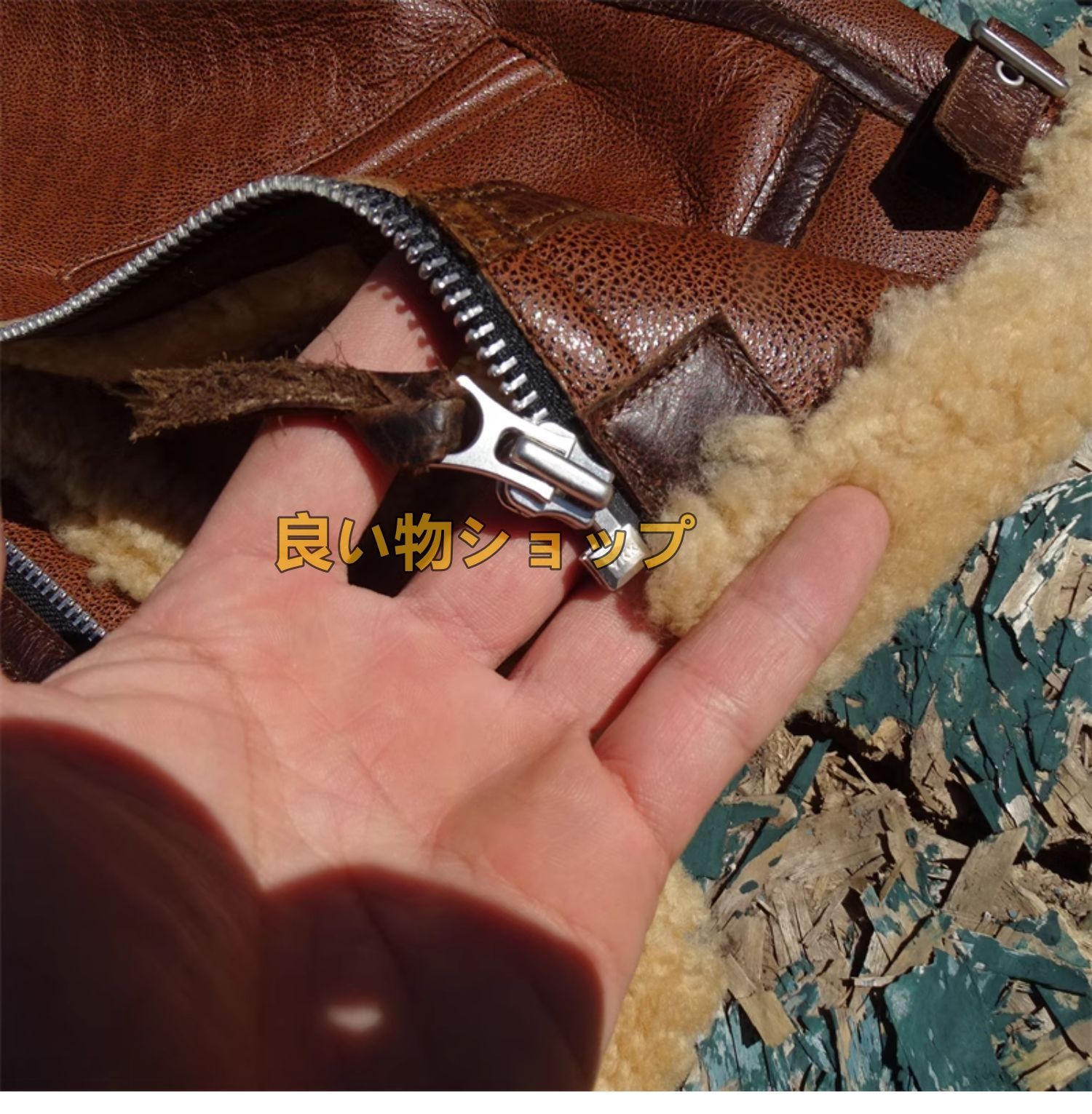 最上級 シープスキン 羊革 ムートンコート 毛皮 復刻30 s フライトジャケット B-3 ライダース ボマー ボンバーイタリアンレザー S~5XL