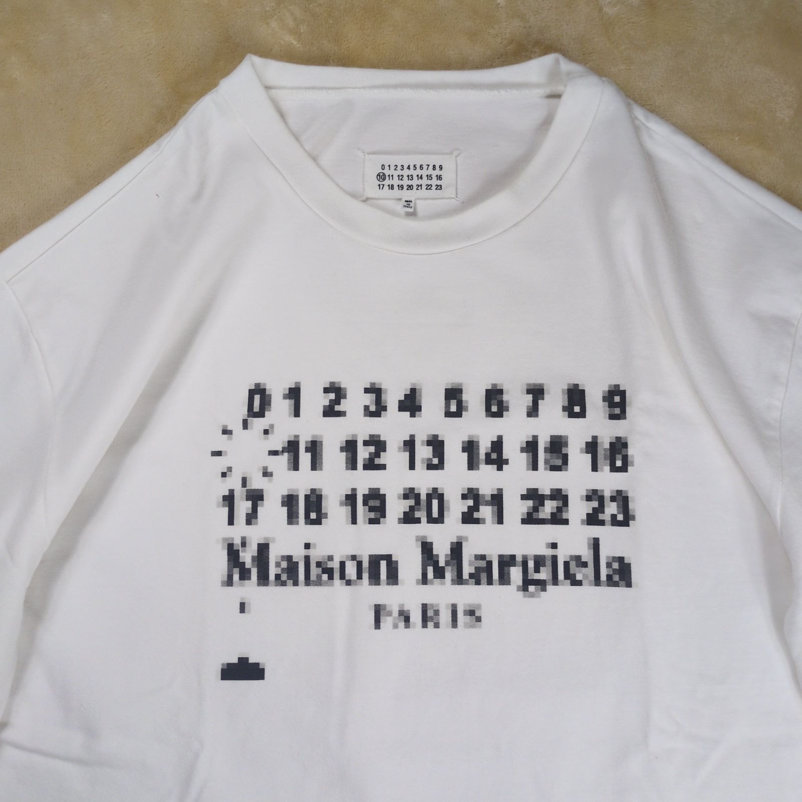 希少】メゾンマルジェラ モザイクロゴ インベーダー ビッグTシャツ 52 