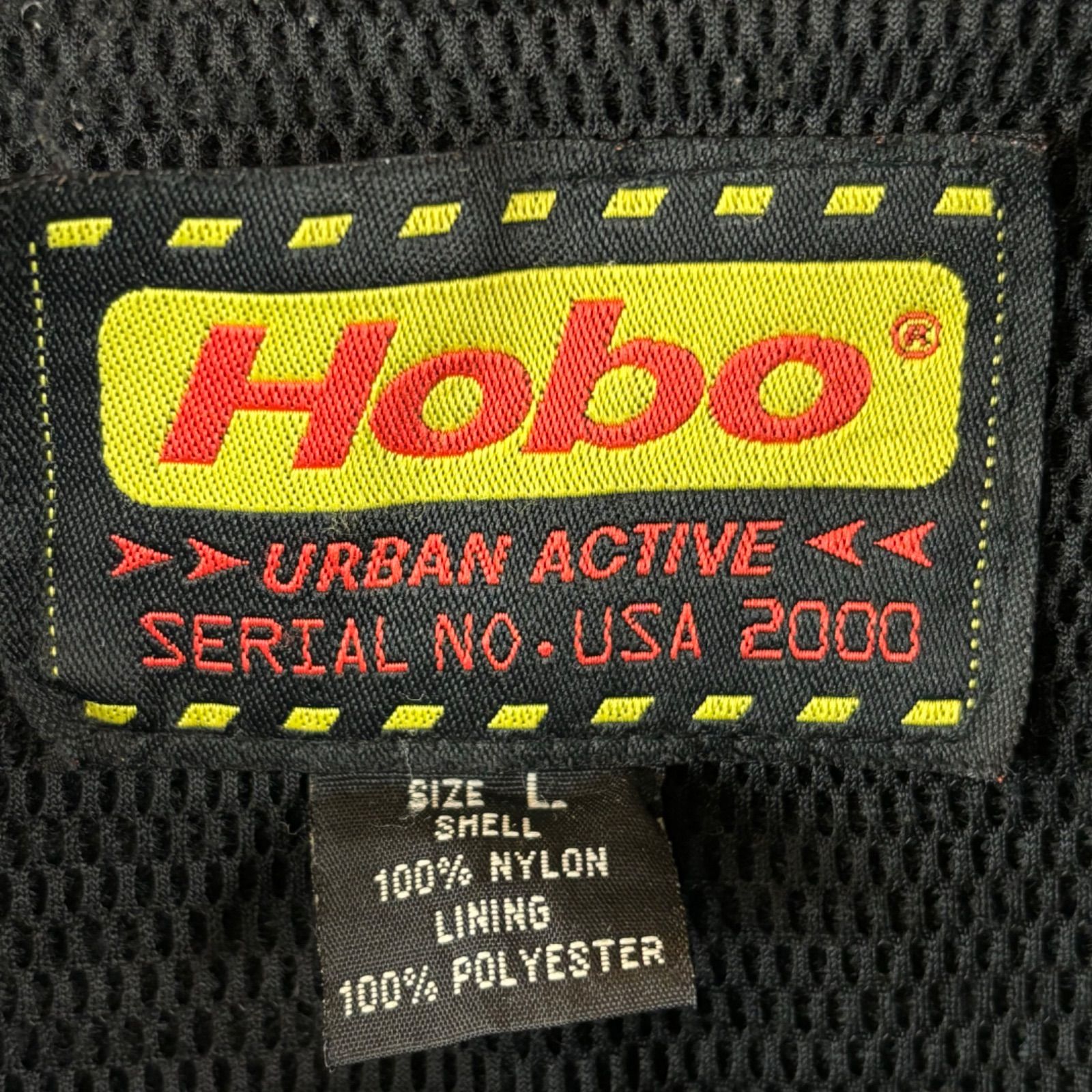 HOBO USA 100% Nylon Jacket Full Zip Black ホーボー ナイロン 