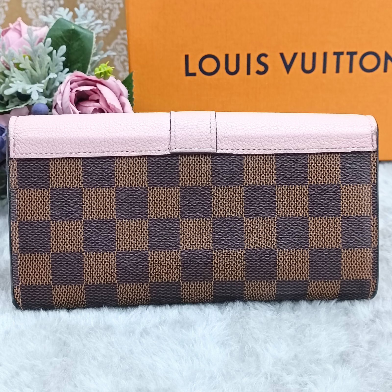 Louis Vuitton ダミエ 長財布 保存袋・箱付き Louis Vuitton ダミエ長