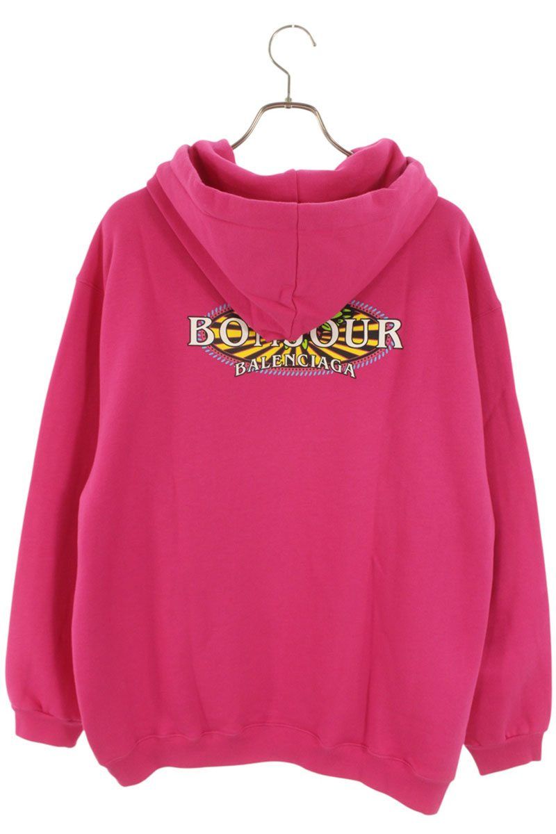 BALENCIAGA バレンシアガ オプティカルロゴプリントパーカー 中古・古着通販】BALENCIAGA (バレンシアガ) BB Logo printed