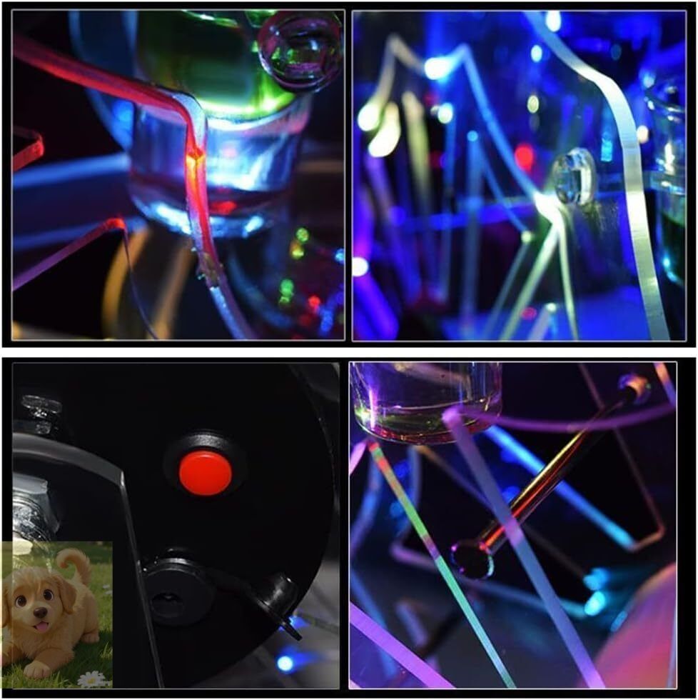 回転アイスワインラック輝く カラフルな観覧車カップホルダー