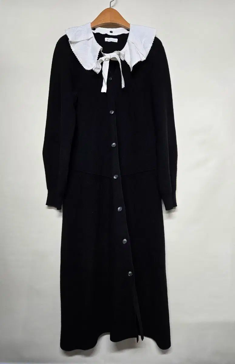 イッミシャ ブラック ロング ニット ワンピース 82-88-160