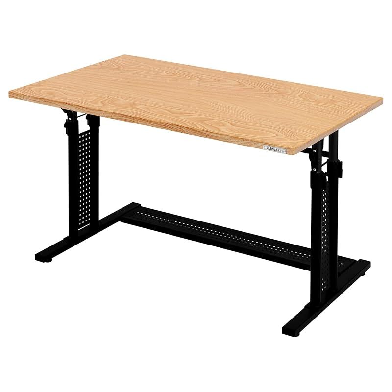 全国送料無料! Bauhutte バウヒュッテ PCデスク 昇降式 幅100×奥行き60㎝ 木目 BHD-1000M-WD 0
