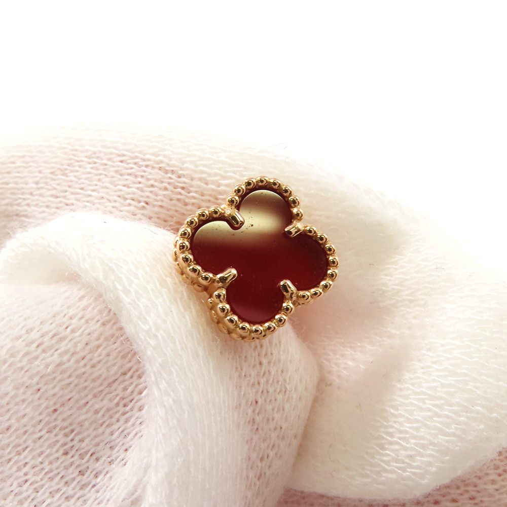 美品 VCA スウィート アルハンブラ ピアス カーネリアン Van Cleef & Arpels - ヴァンクリーフ＆アーペル Van Cleef