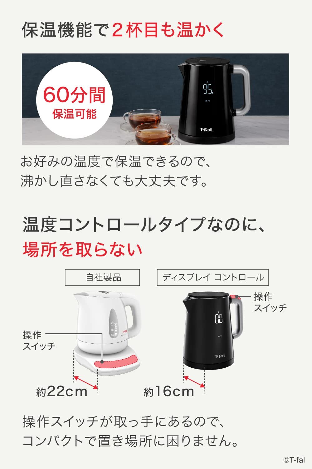 電気ケトル 1.0L