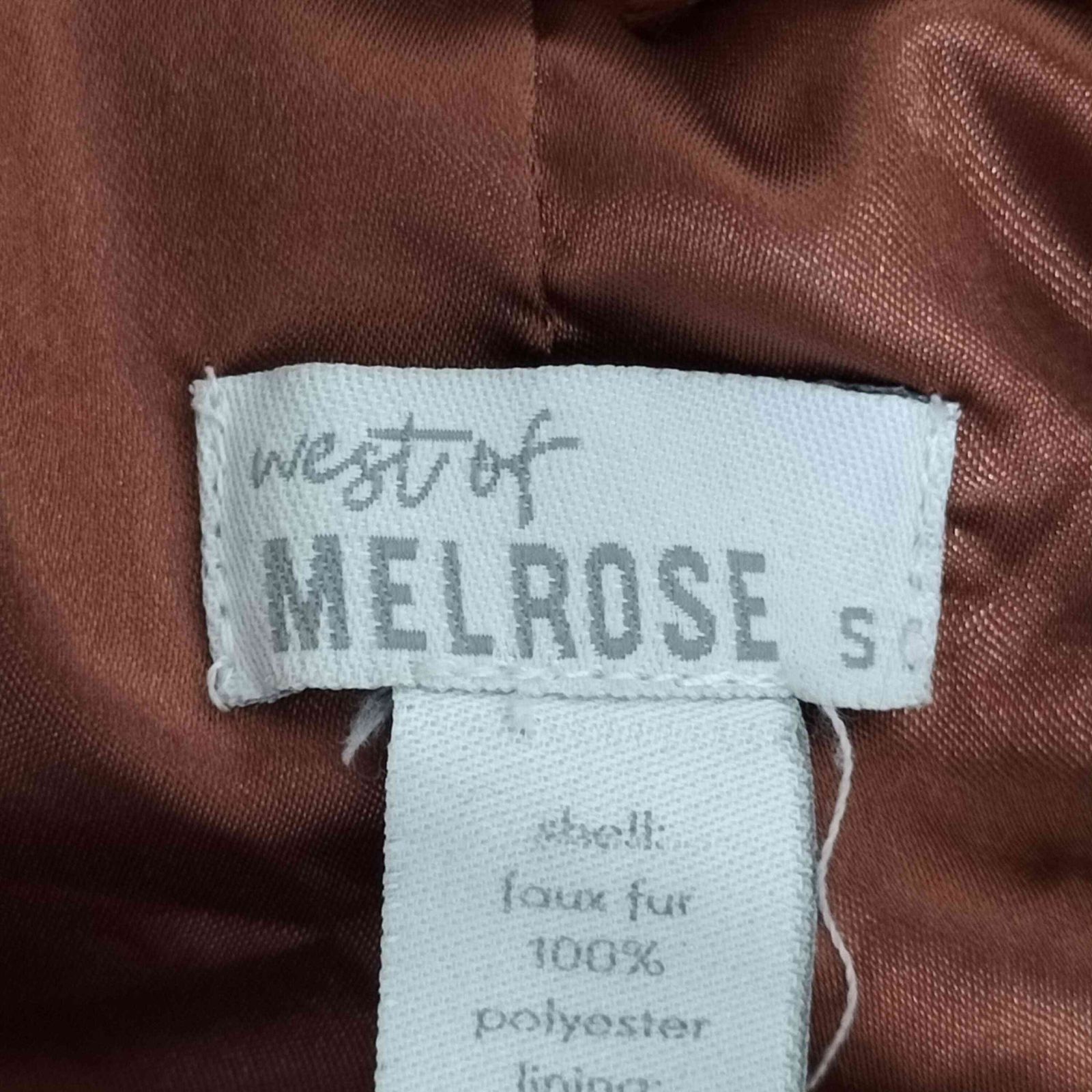 USED古着(ユーズドフルギ) west of melrose フェイクファー クロップドジャケット レデ 中古 古着 0945 ユーズドフルギ USED古着 west of melrose フェイクファー