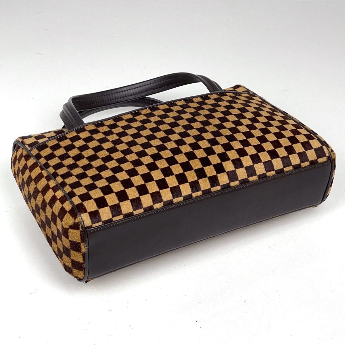 ルイ・ヴィトン Louis Vuitton ライオン ハラコ 手提げ ハンドバッグ 