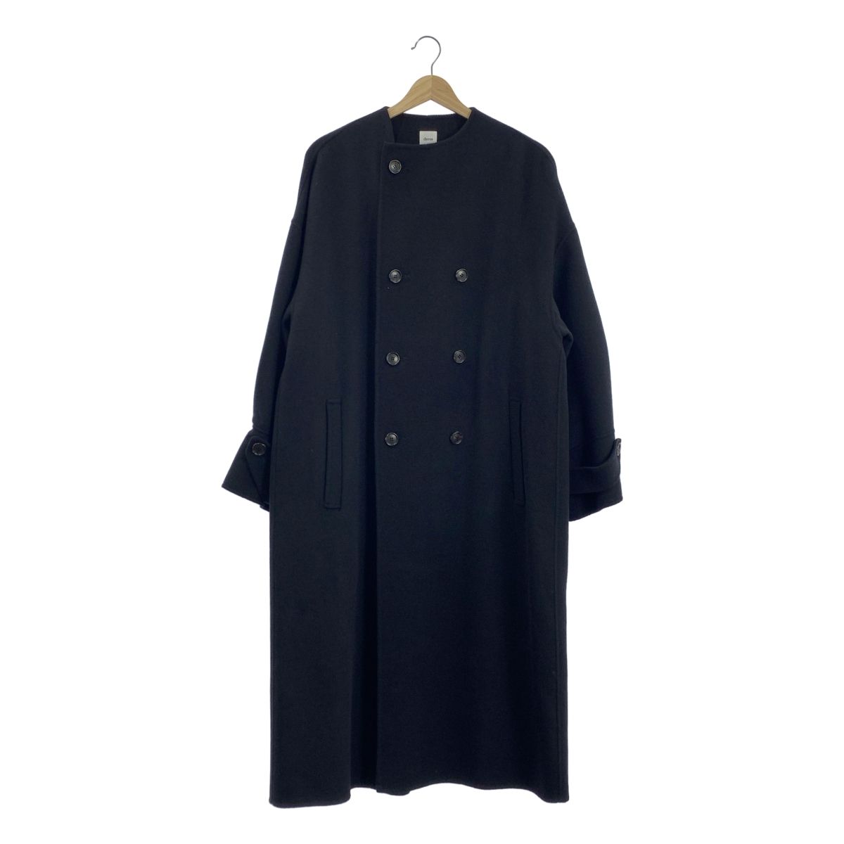 【3月中】deres long oval coat ウールカシミヤ ロングコート deres / デレス | long oval coat ウール カシミヤ ロング コート | F