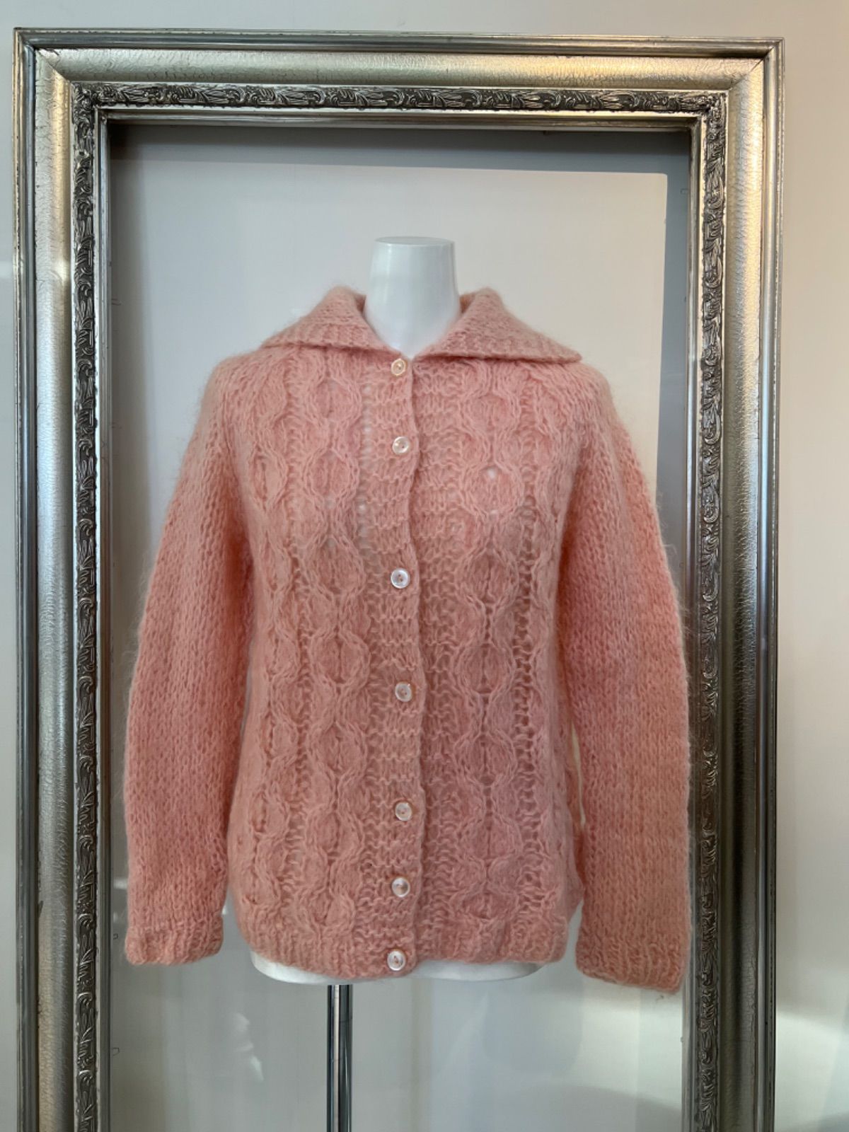 yo biotop Wool mohair hook cardigan オンラインストア格安 safetec