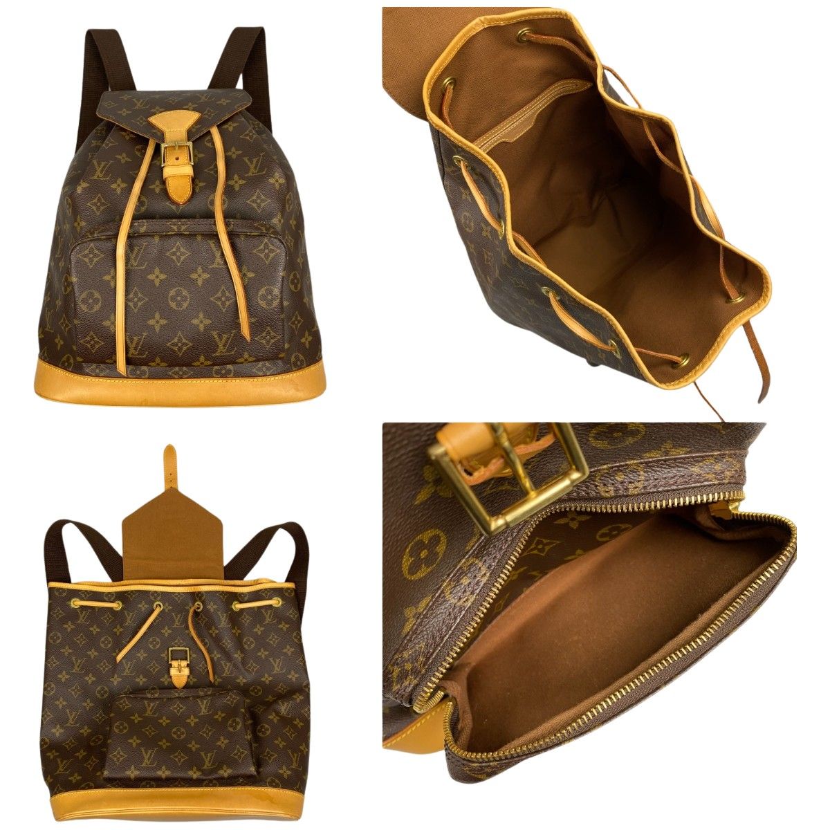 LOUIS VUITTON ルイヴィトン モノグラム モンスリGM リュック