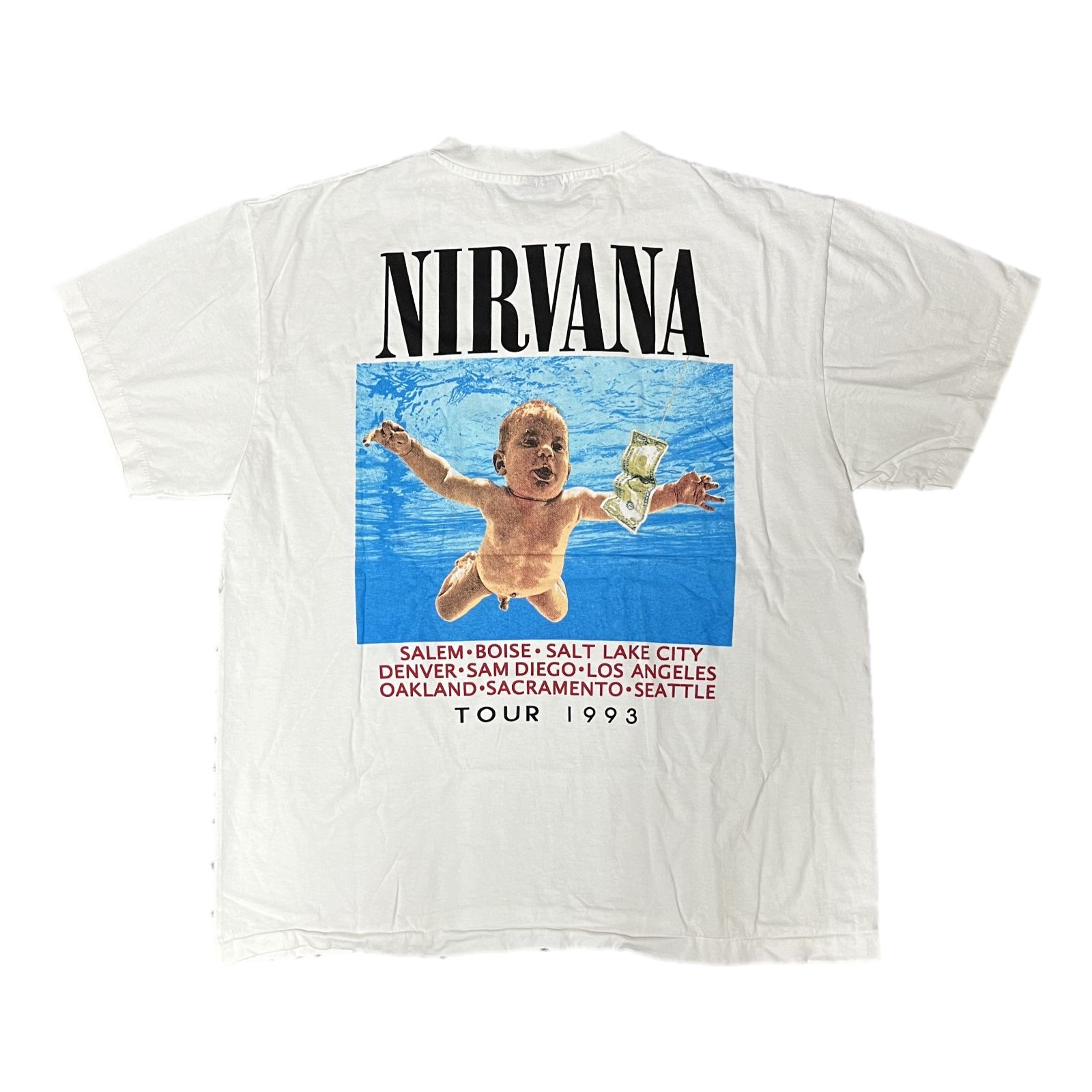 NIRVANA ニルバーナ 1993 Tour Tシャツ 両面プリント XL - メルカリ