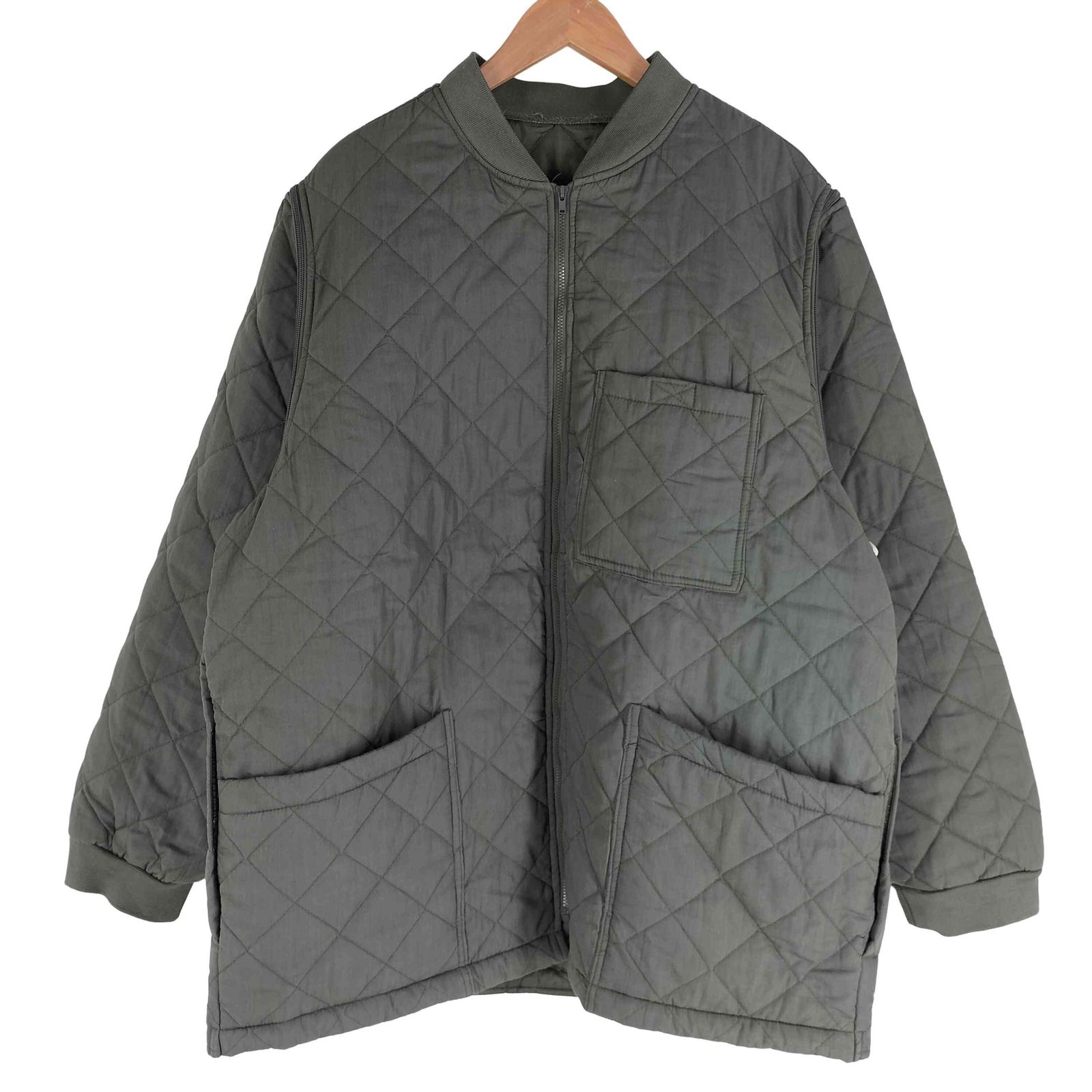ユーズドフルギ USED古着 UNIVERSAL GREEN 2way キルティングカバーオール メンズ  52