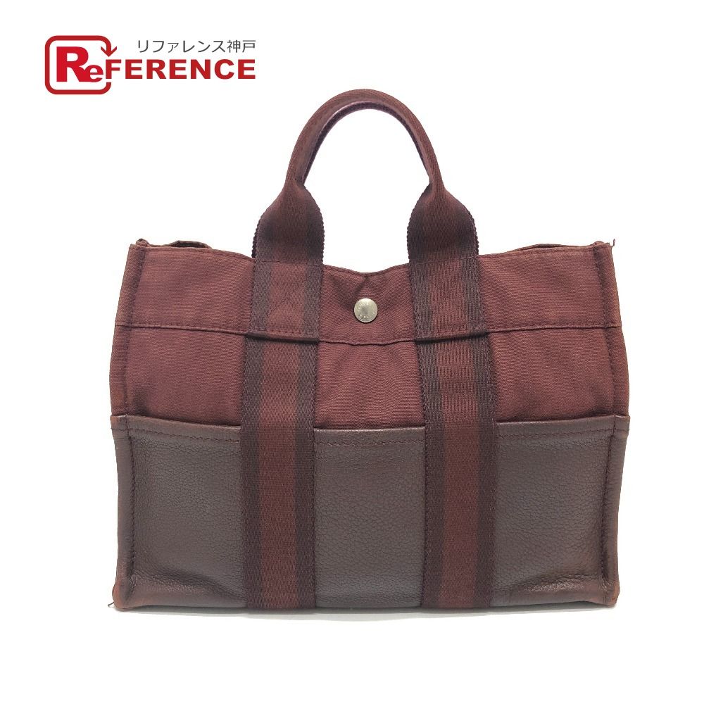 HERMES エルメスフル―トゥPMハンドバッグワインレッド