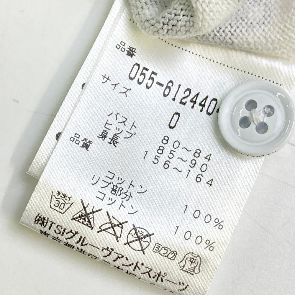 サイズ：0 PEARLY GATES パーリーゲイツ 半袖ワンピース 総柄 ホワイト