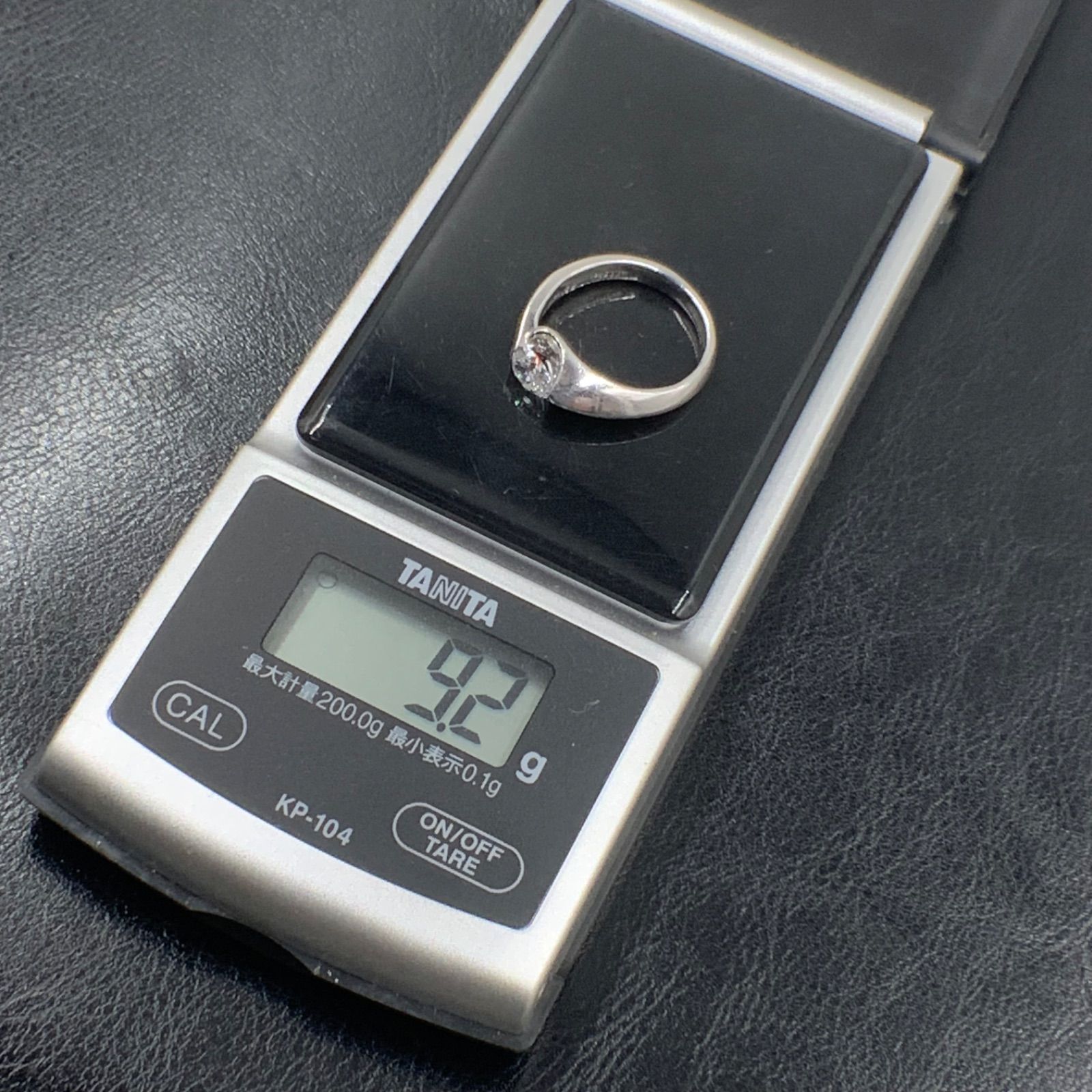 Pt900 プラチナ900 ダイヤモンド リング 指輪 0.561ct 9.2g 鑑定書付