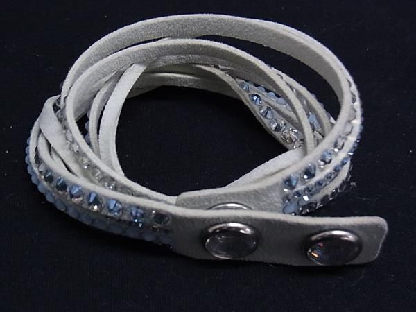 レア　SWAROVSKI　スワロフスキー　ブレスレット　ブラック　ラインストーン □美品□ SWAROVSKI スワロフスキー スレイク ラインストーン 2