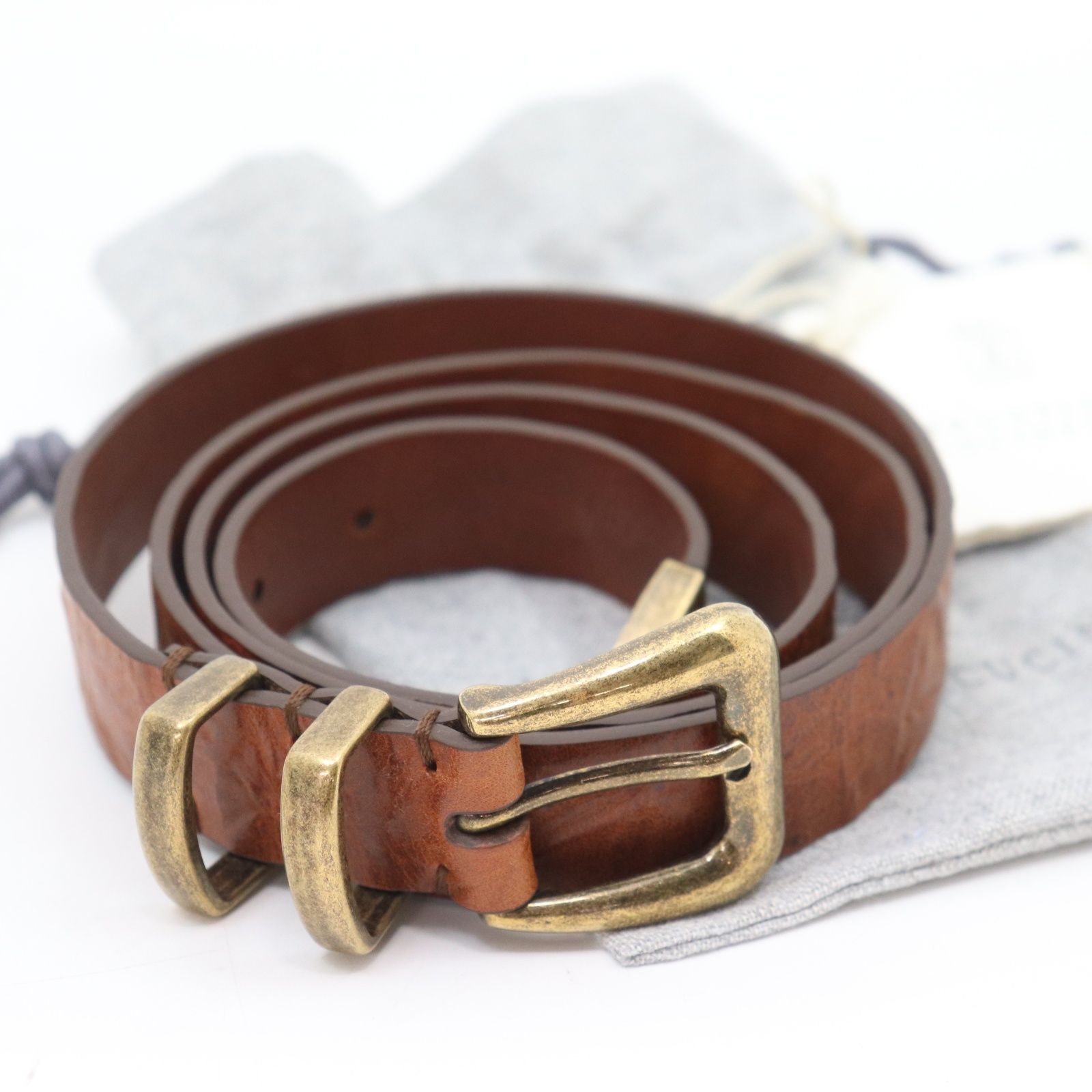 IT4SZVSXQ3T6 美品 BRUNELLO CUCINELLI ブルネロクチネリ レザー  