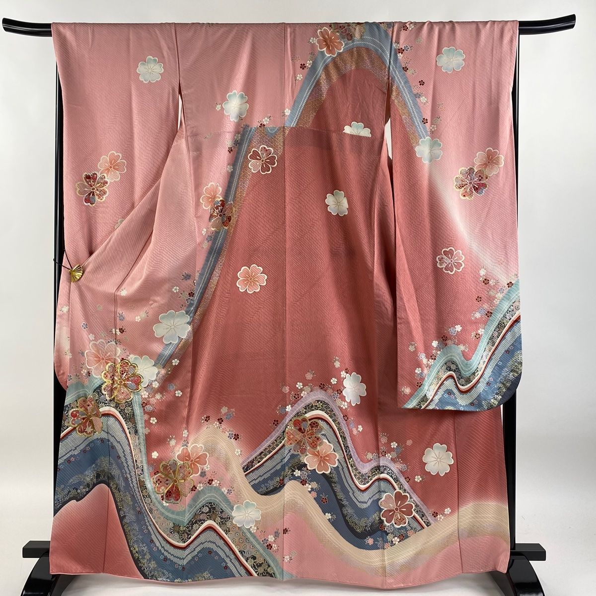 美品　正絹振袖フルセット　新品長襦袢　❤︎夢の世界のよう❤︎ Y3495◇美品 正絹 金糸刺繡 手縫い仕立て 振袖・長襦袢2点