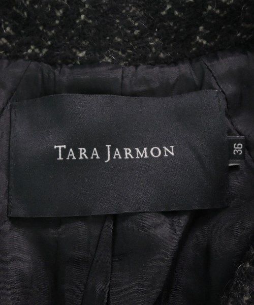 TARA JARMON チェスターコート 36(XS位) 黒xベージュ 【古着】-