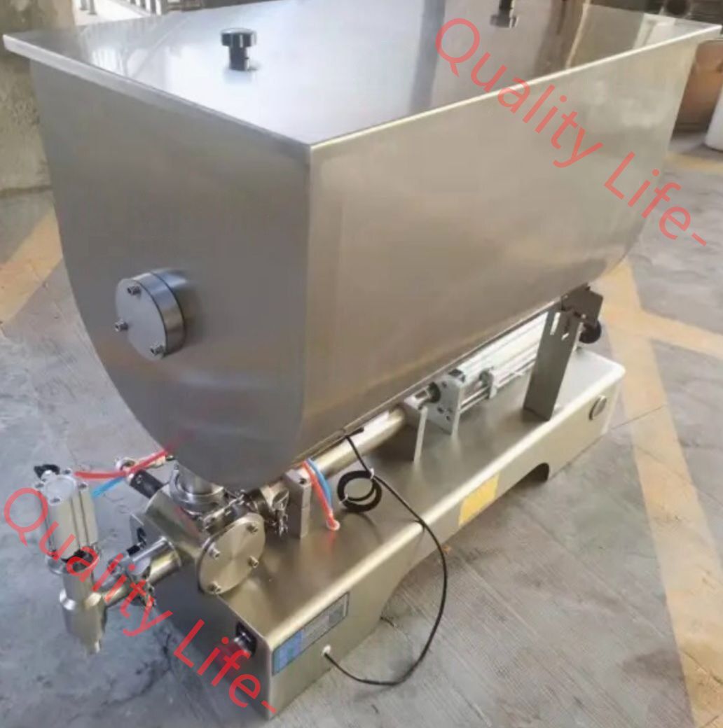 撹拌機付き充填機 卓上エアシリンダー式定量充填機 混合撹拌ボトル充填機 1 0-1 0 0ml