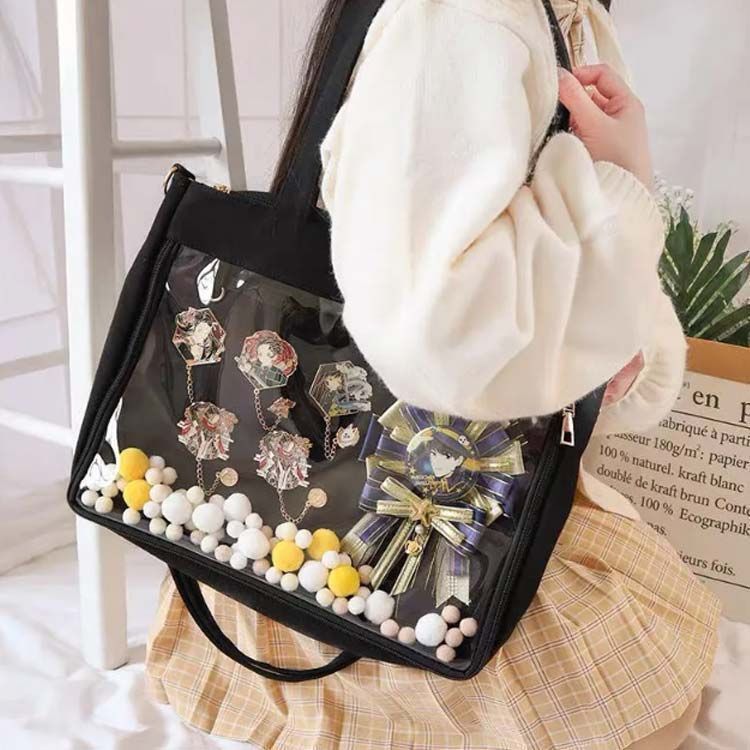 痛バッグ トートバッグ レディーストート A4 痛バ ショルダーバッグ