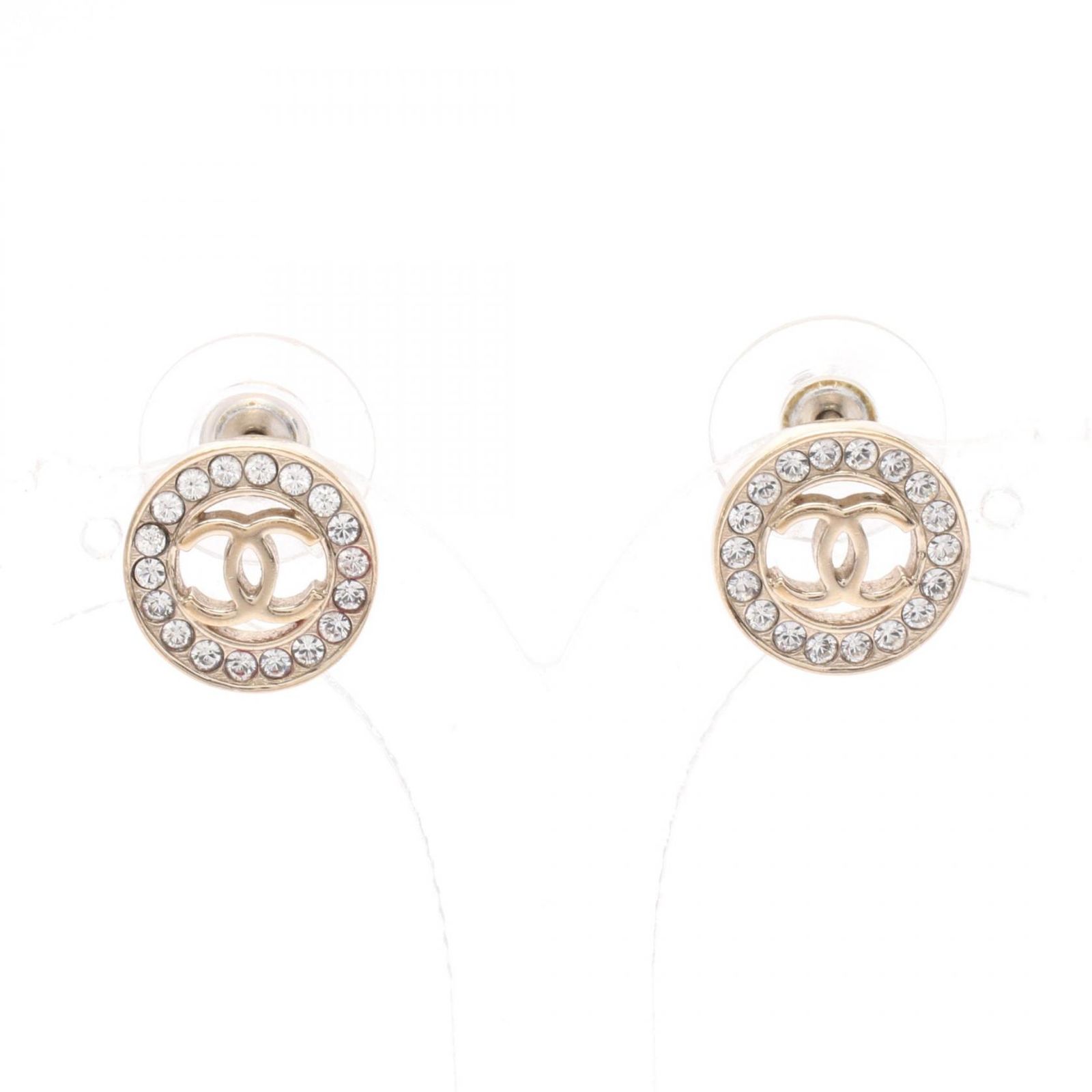シャネル CHANEL ピアス ココマーク GP ゴールドメッキ ピアス レディース Used B