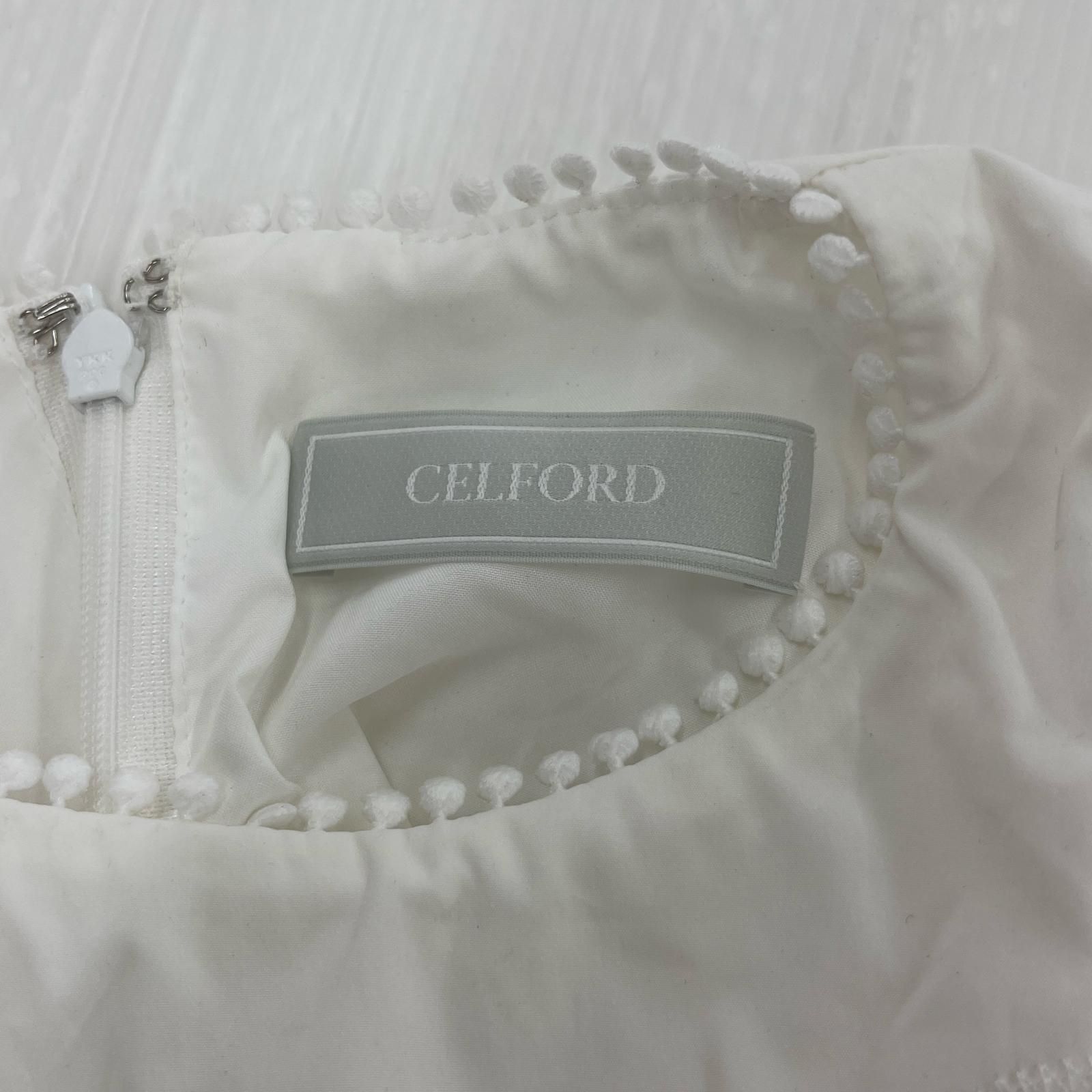 CELFORD セルフォード パフスリーブ プリーツワンピース size36