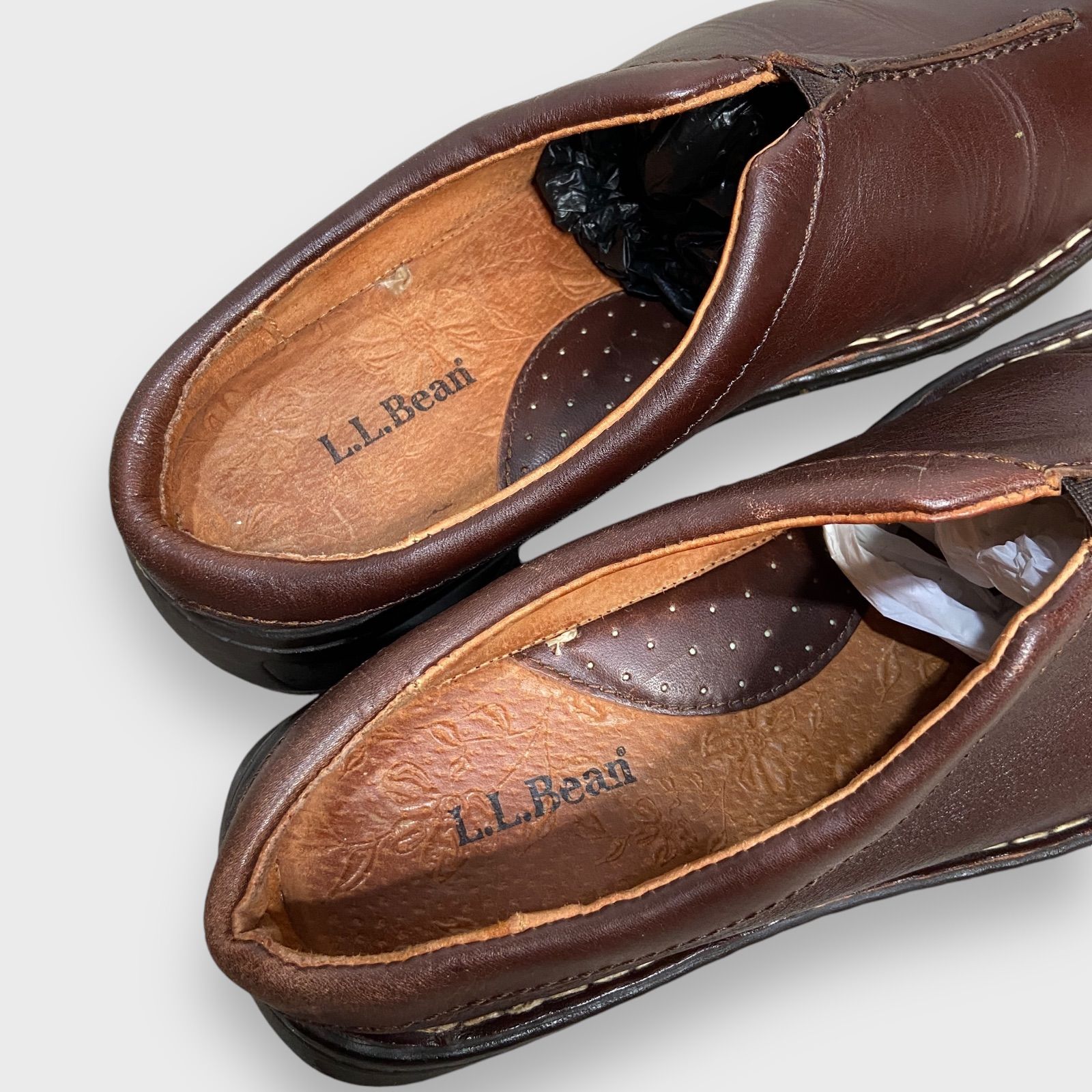 ☆L.L.Bean☆エルエルビーン☆レザースリッポン☆ブラウン☆レディース 